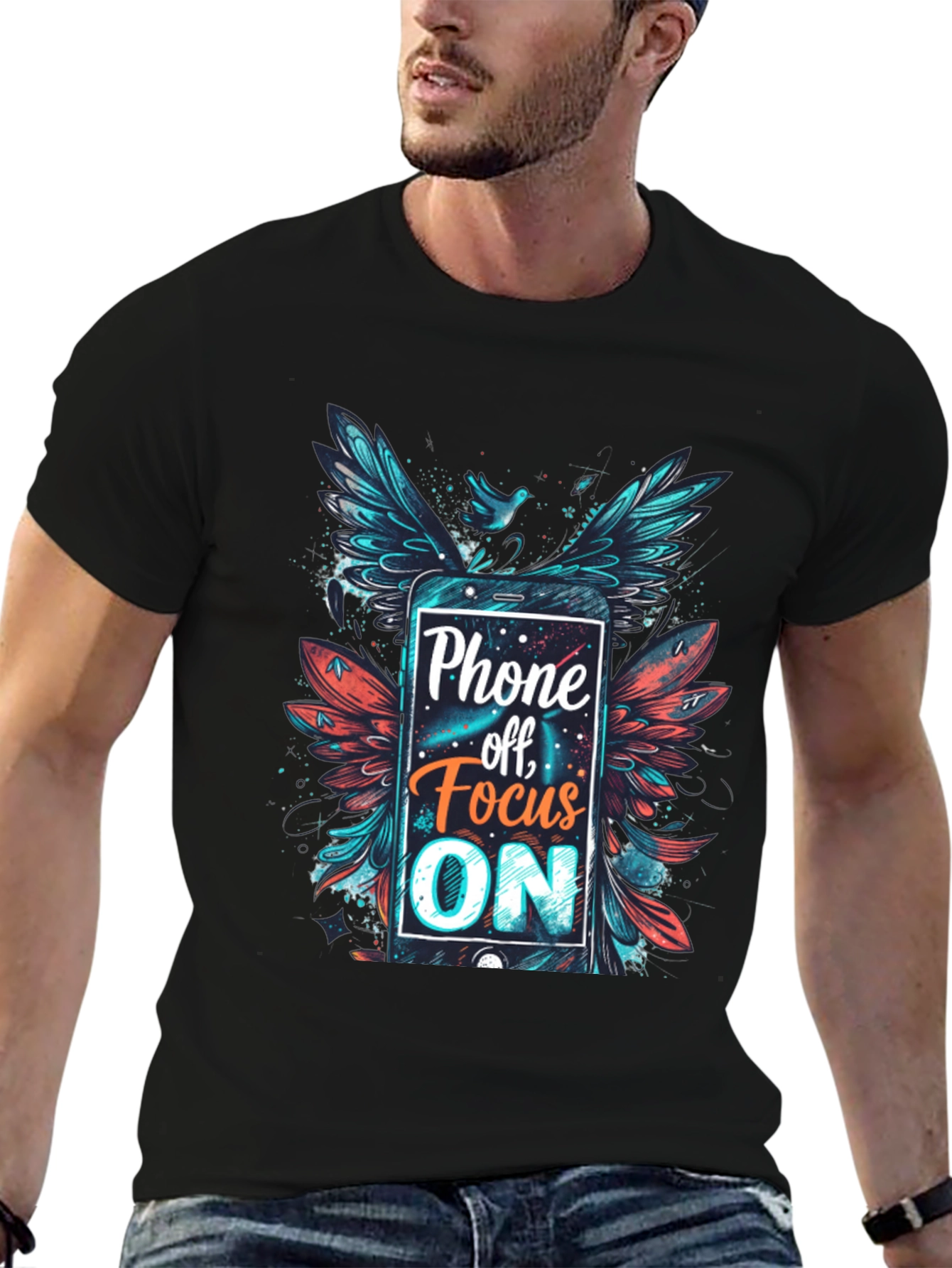 Phone Off Focus On Graphic Tee