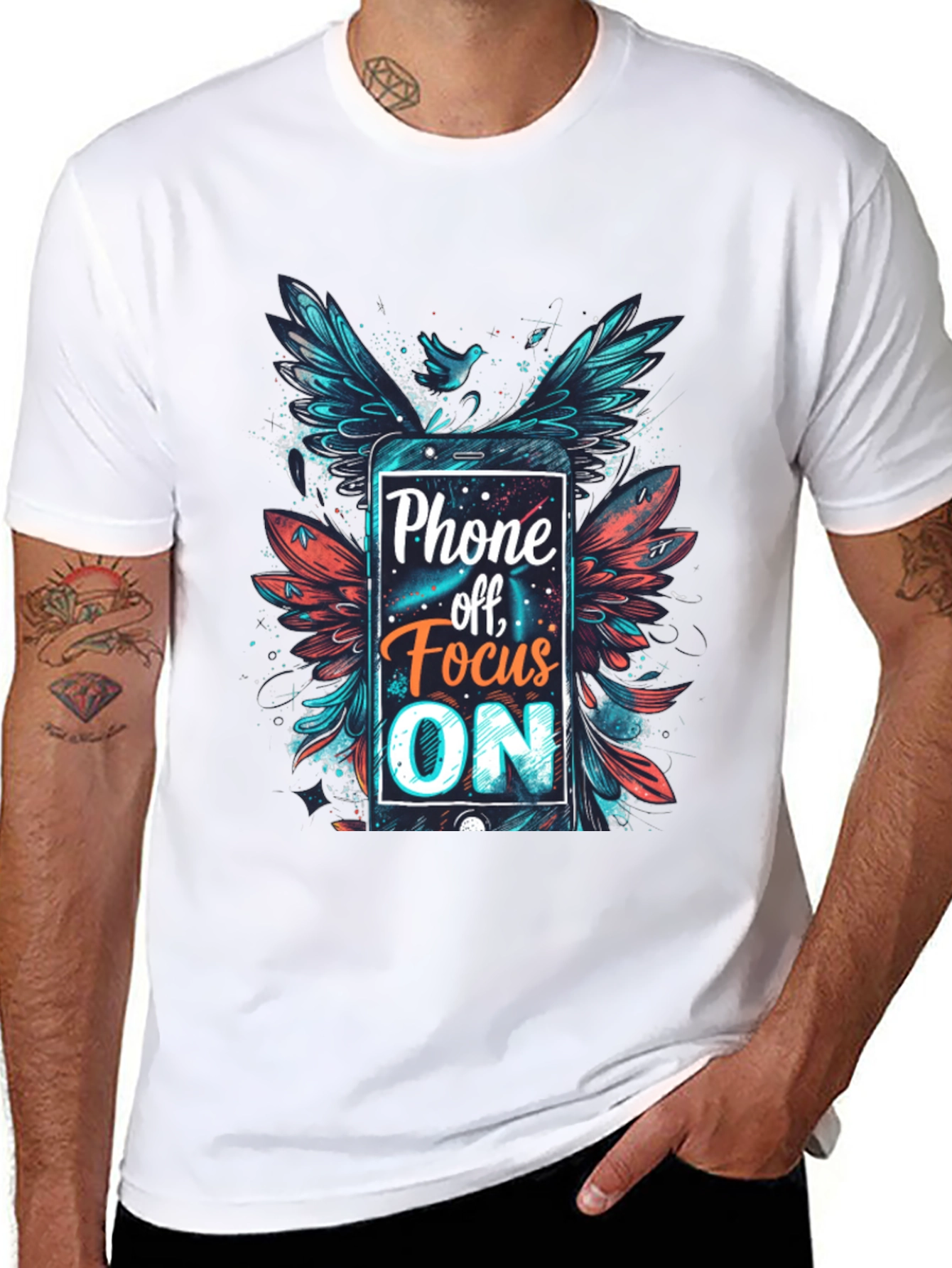 Phone Off Focus On Graphic Tee