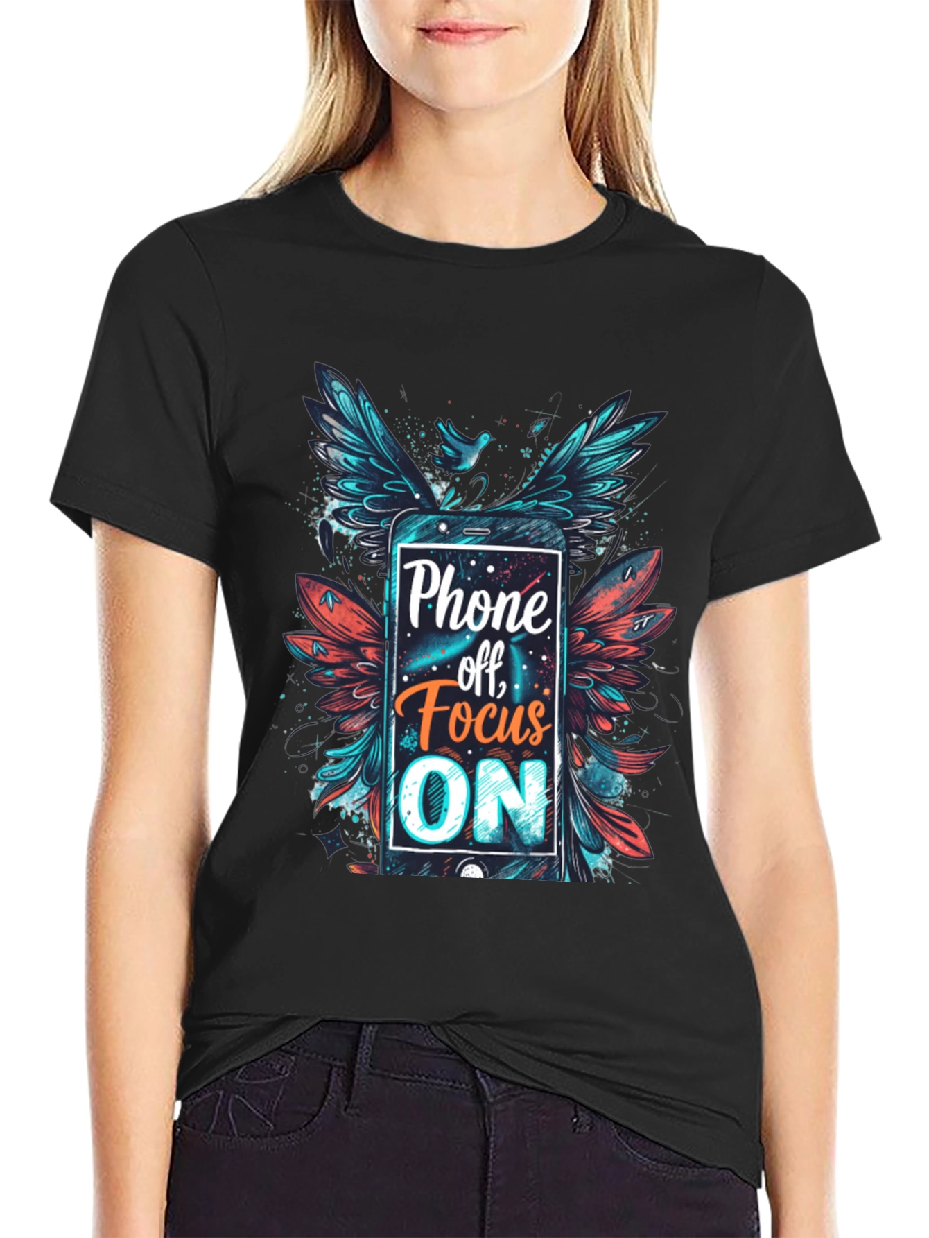 Phone Off Focus On Graphic Tee