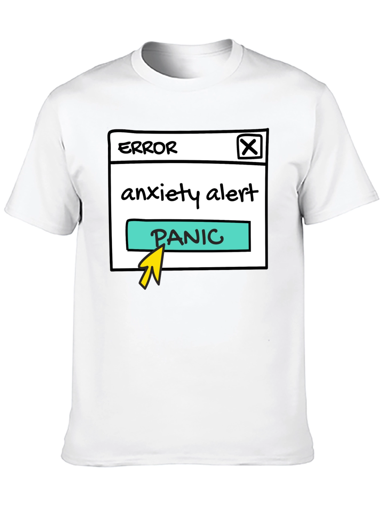 Anxiety Alert Panic Button T-Shirt