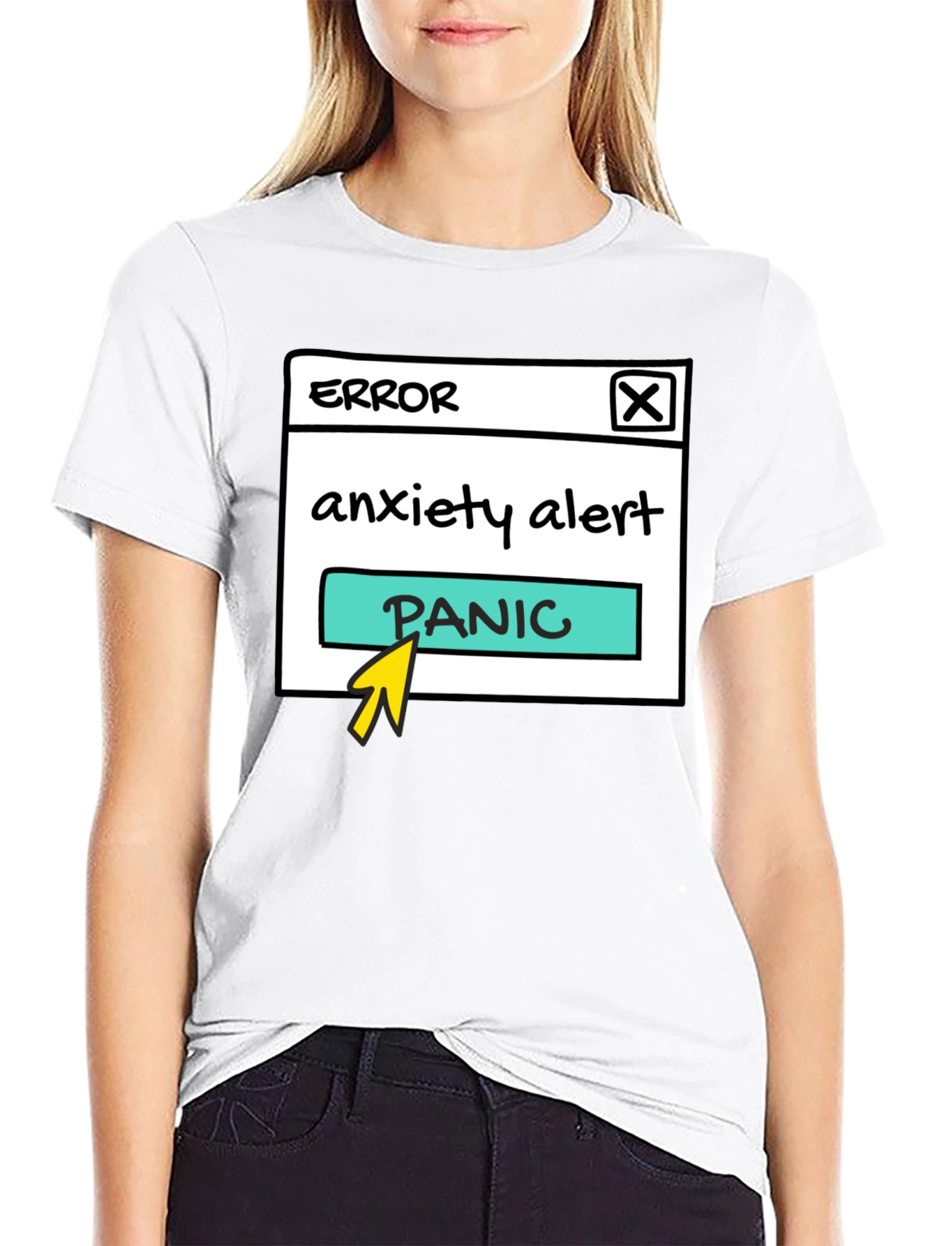 Anxiety Alert Panic Button T-Shirt
