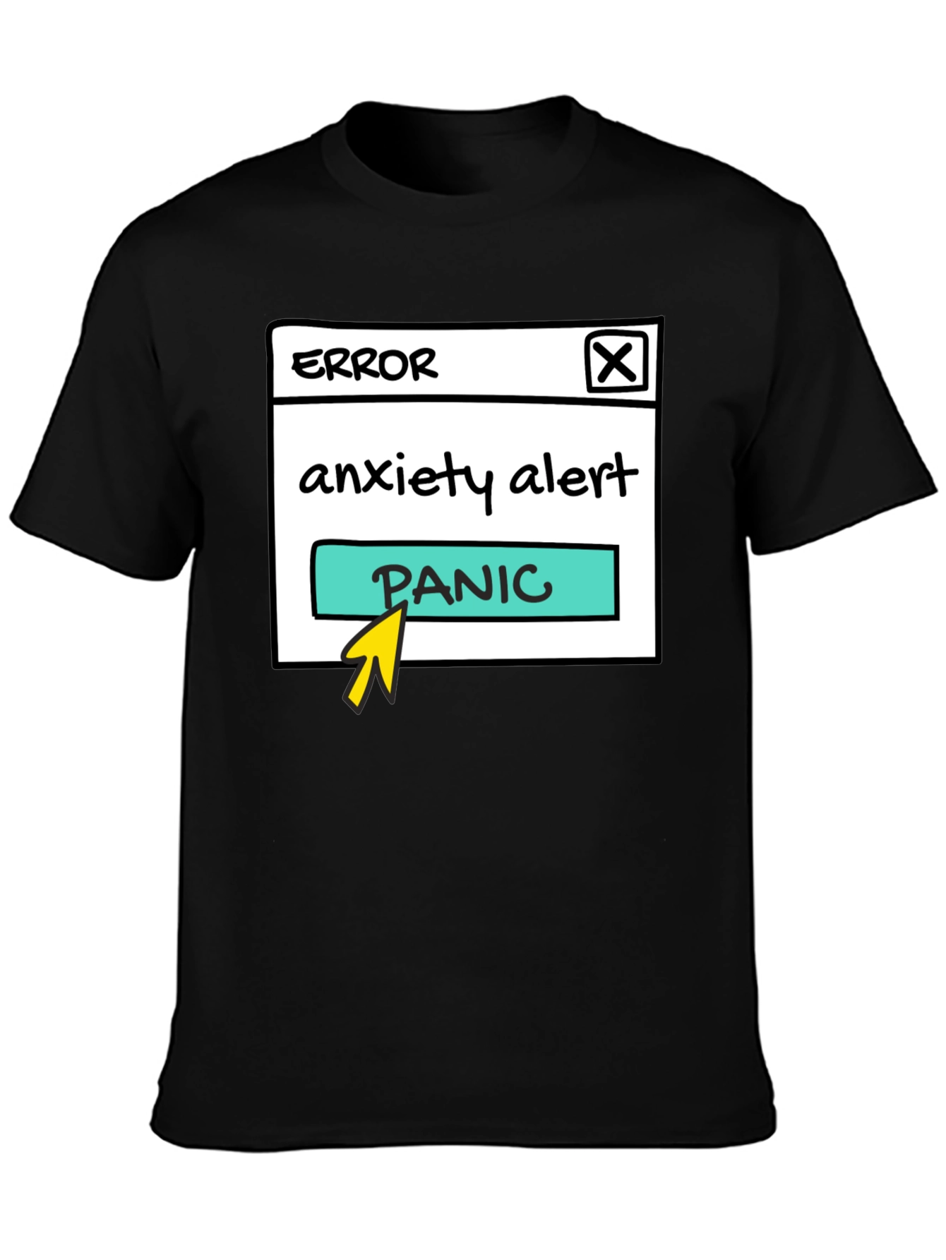 Anxiety Alert Panic Button T-Shirt