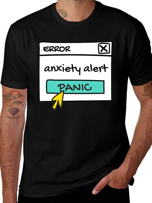 Anxiety Alert Panic Button T-Shirt