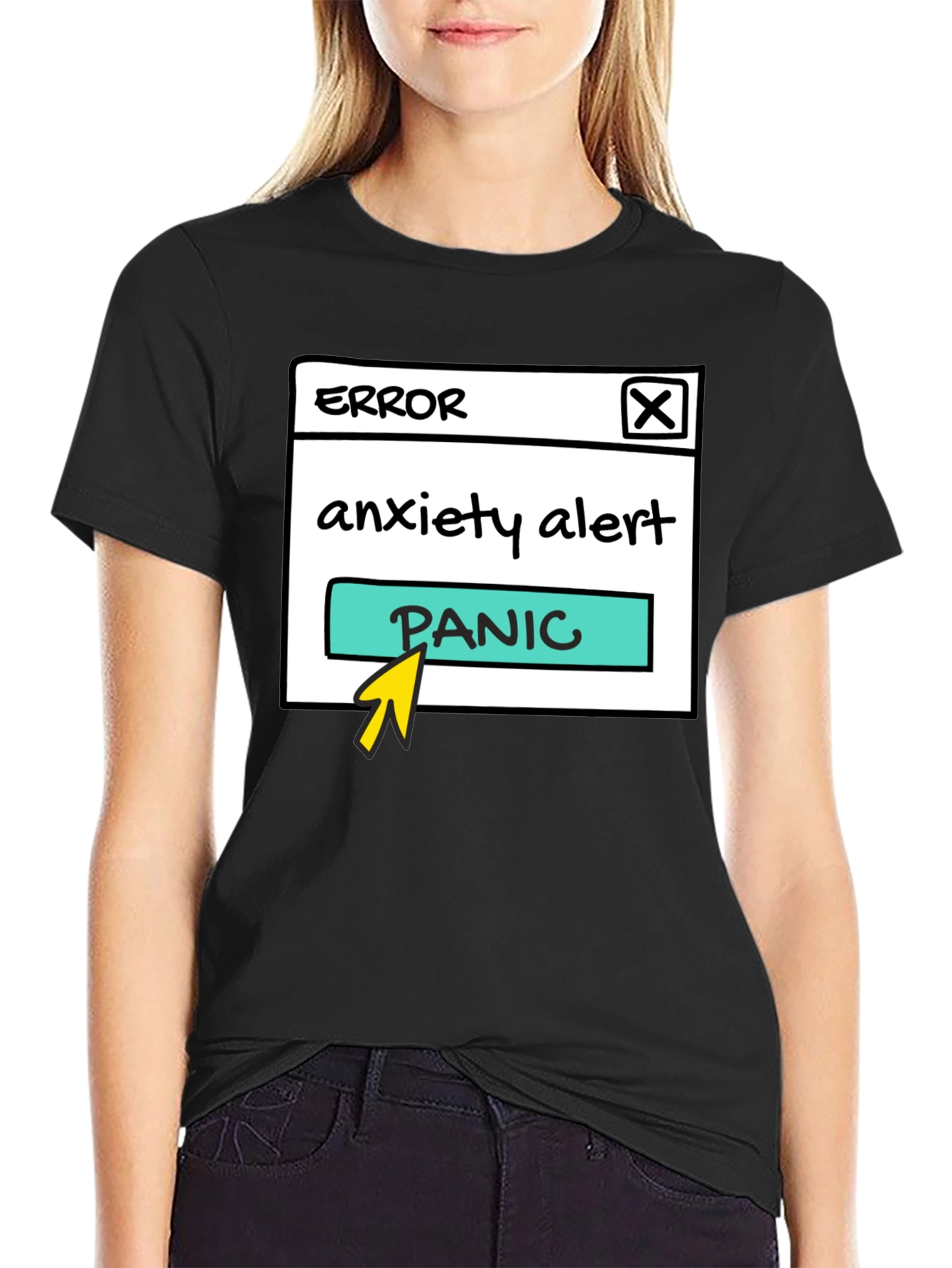 Anxiety Alert Panic Button T-Shirt