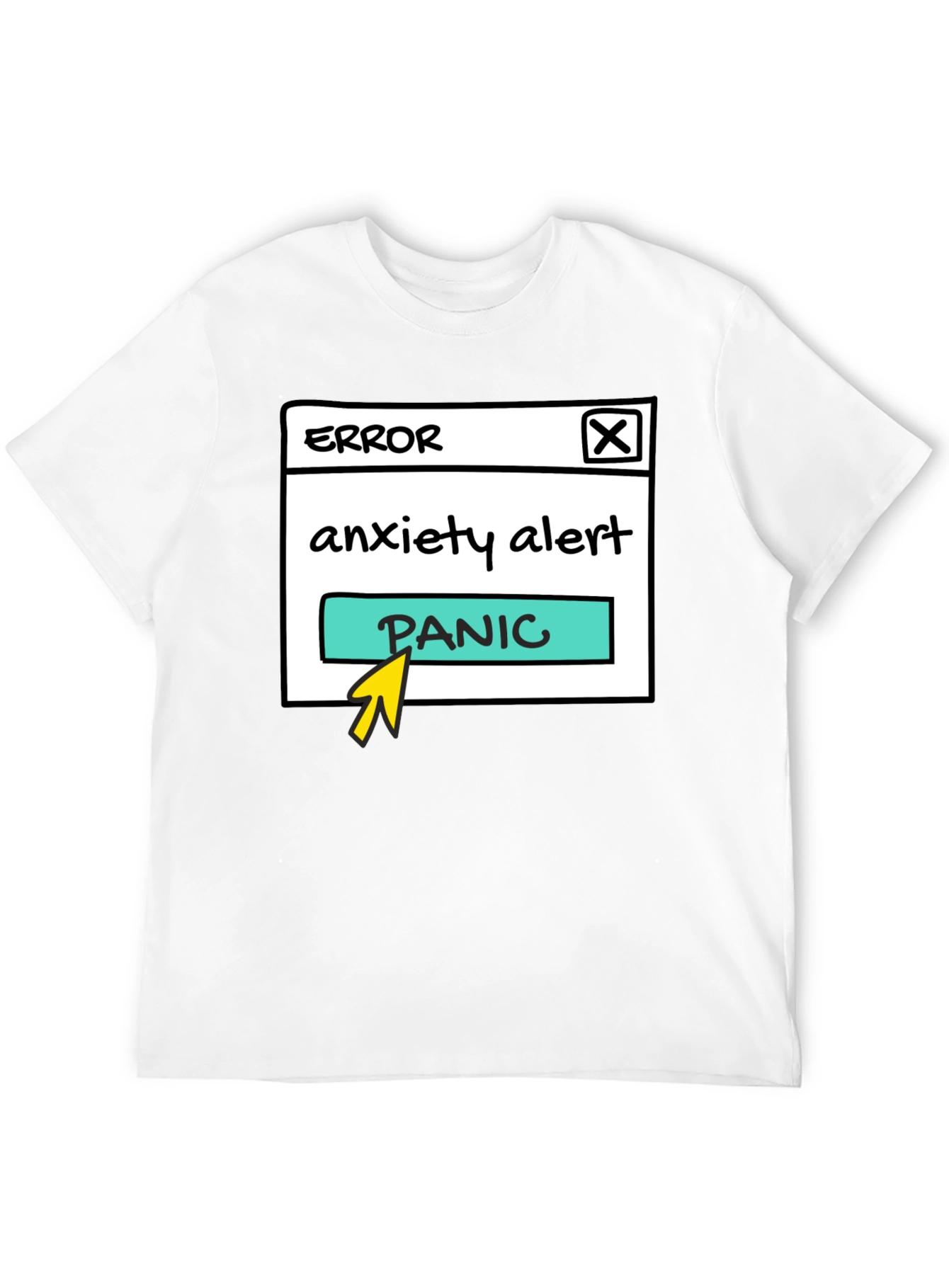 Anxiety Alert Panic Button T-Shirt