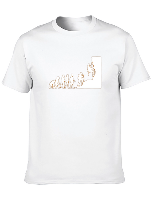 Evolution of Climbing Black T-Shirt