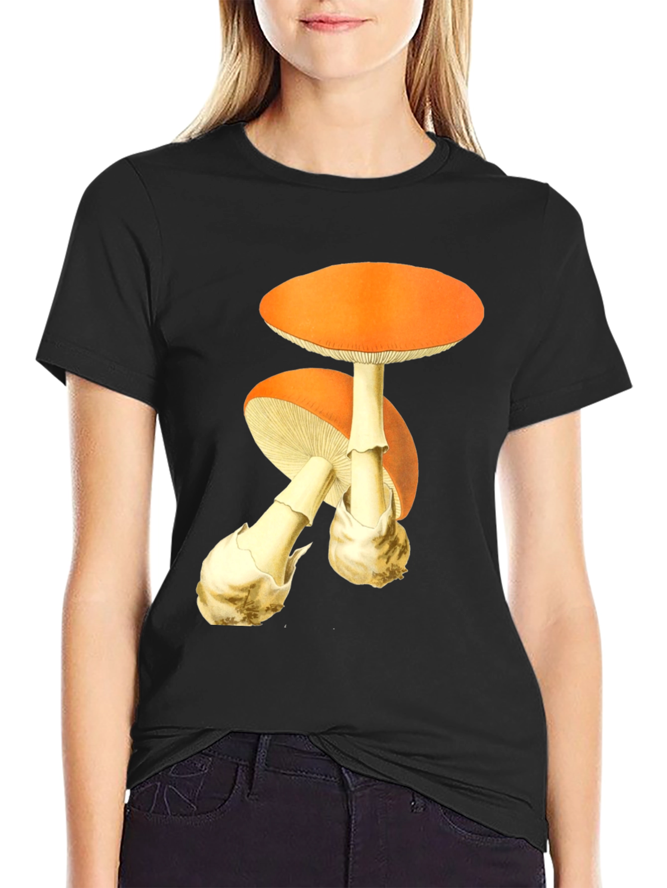 Mushroom Graphic Tee - Quirky Printed T-Shirt