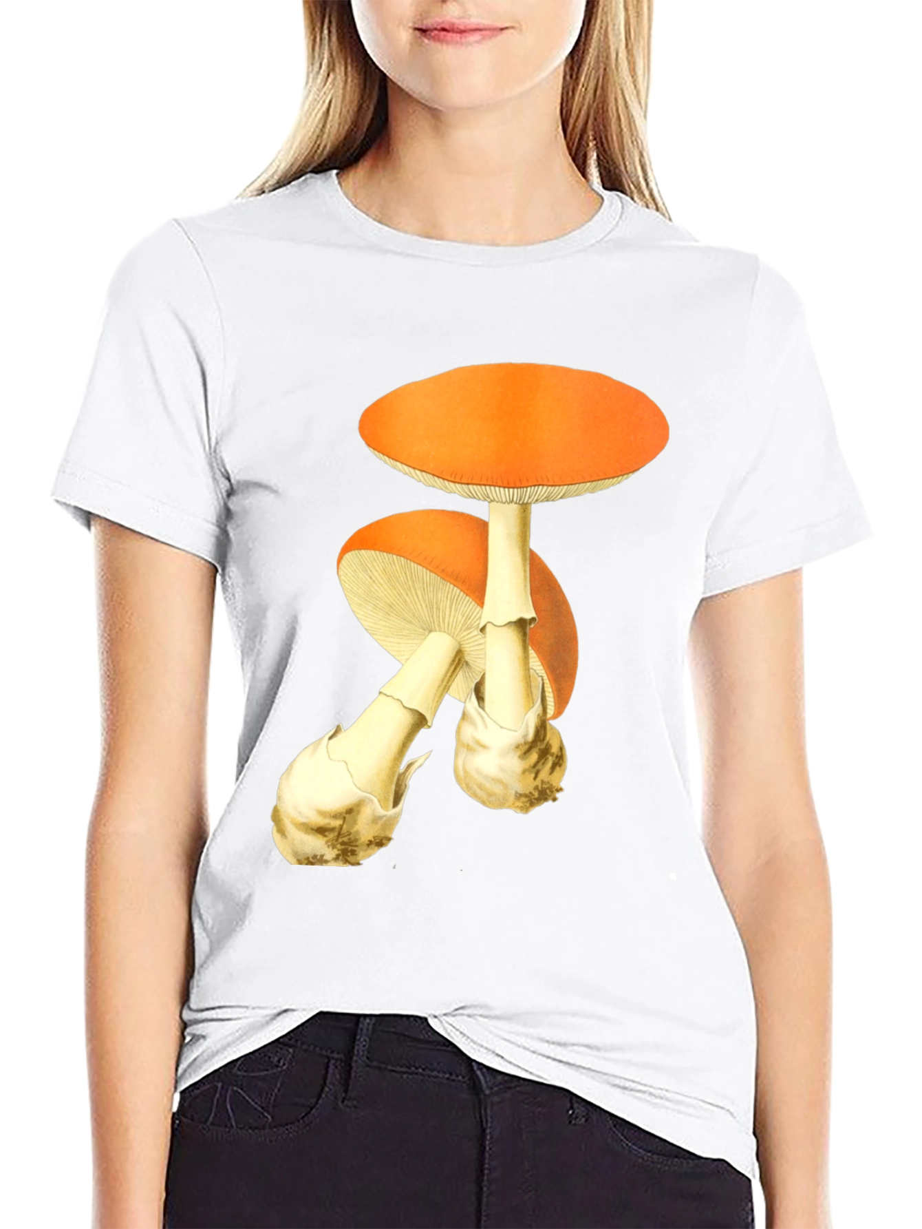 Mushroom Graphic Tee - Quirky Printed T-Shirt