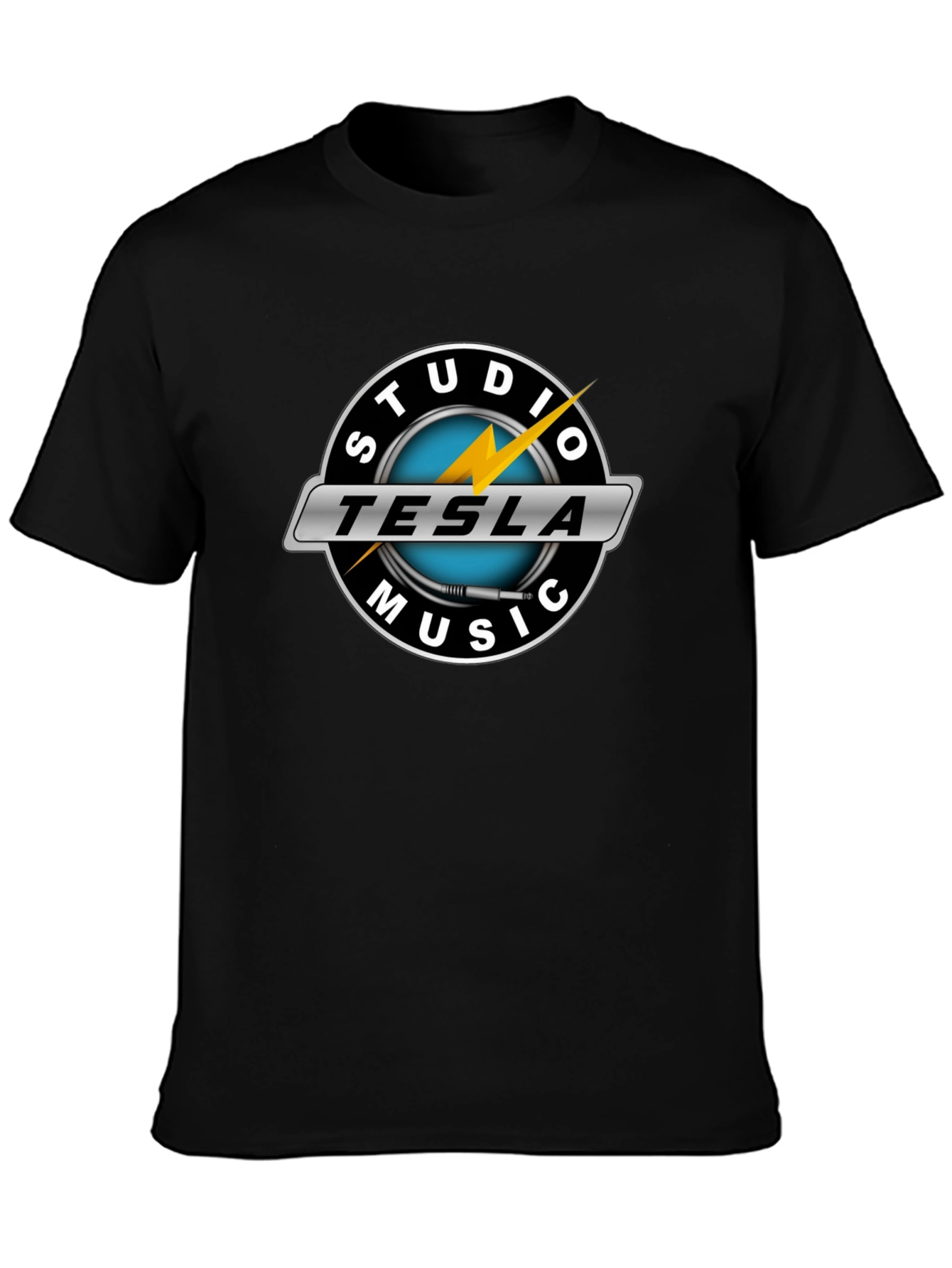 Tesla Studio Music T-Shirt - Black