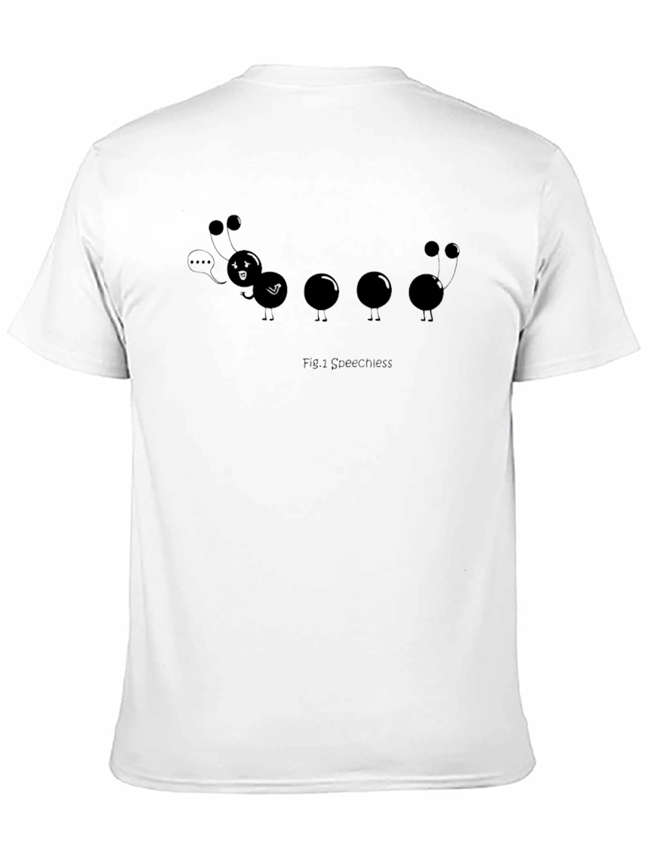 Fig. 1 Speechless Graphic Tee - Black