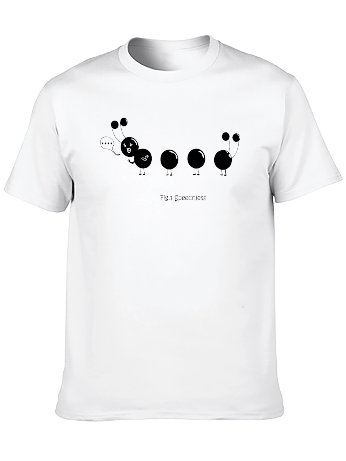 Fig. 1 Speechless Graphic Tee - Black