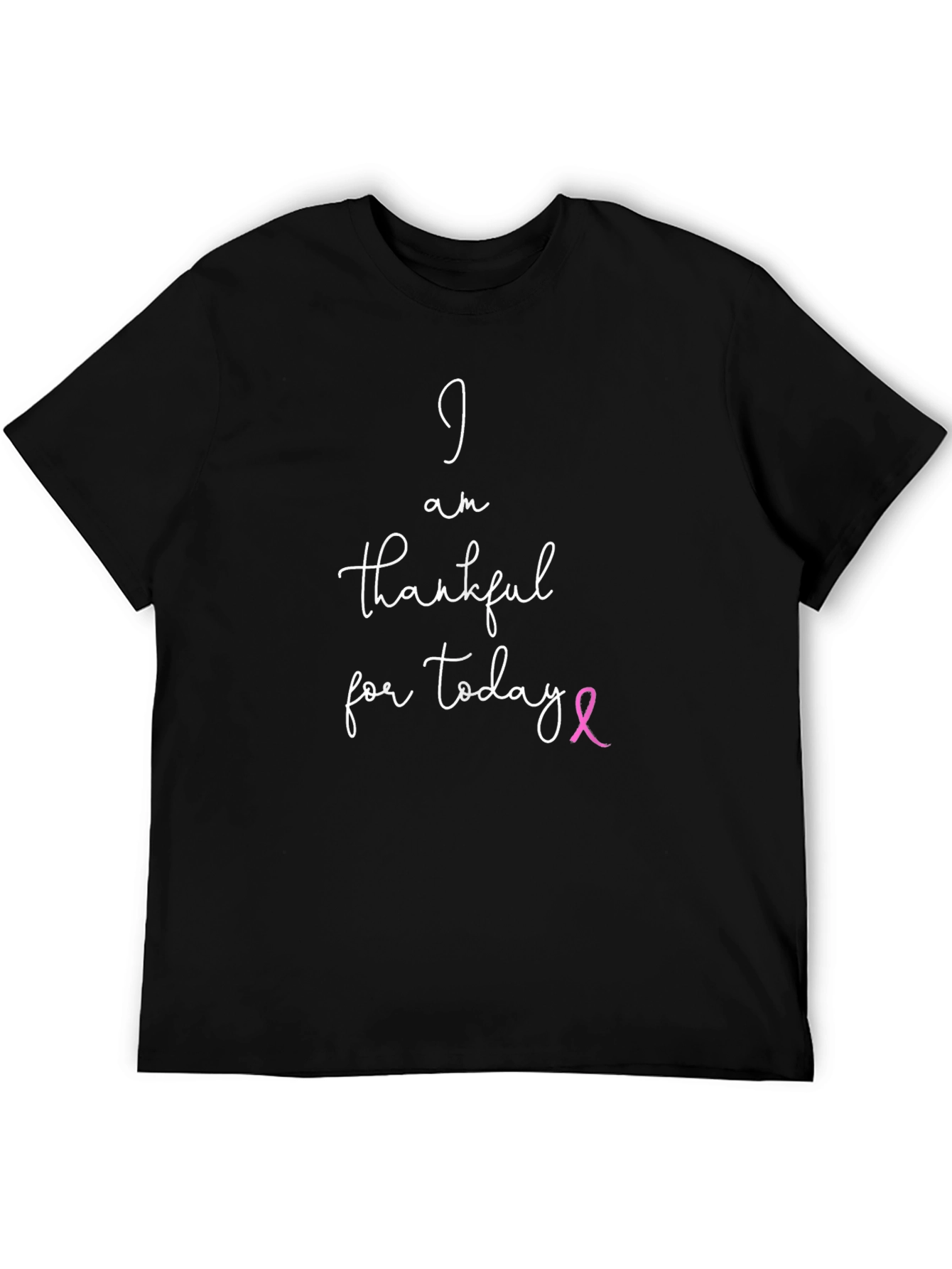 Thankful T-Shirt - Breast Cancer Awareness Ribbon