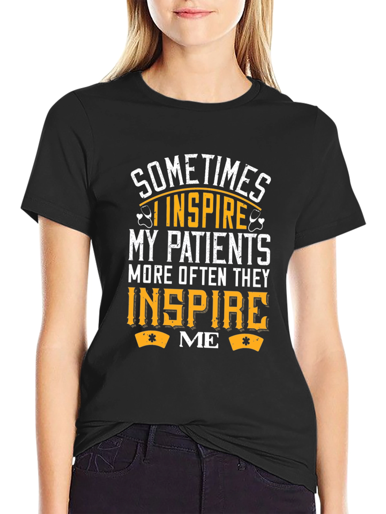 Inspire Patients Graphic T-Shirt - Black