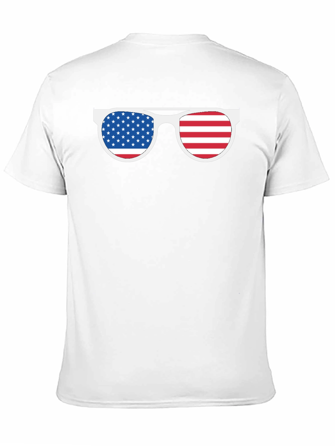 American Flag Sunglasses Graphic T-Shirt