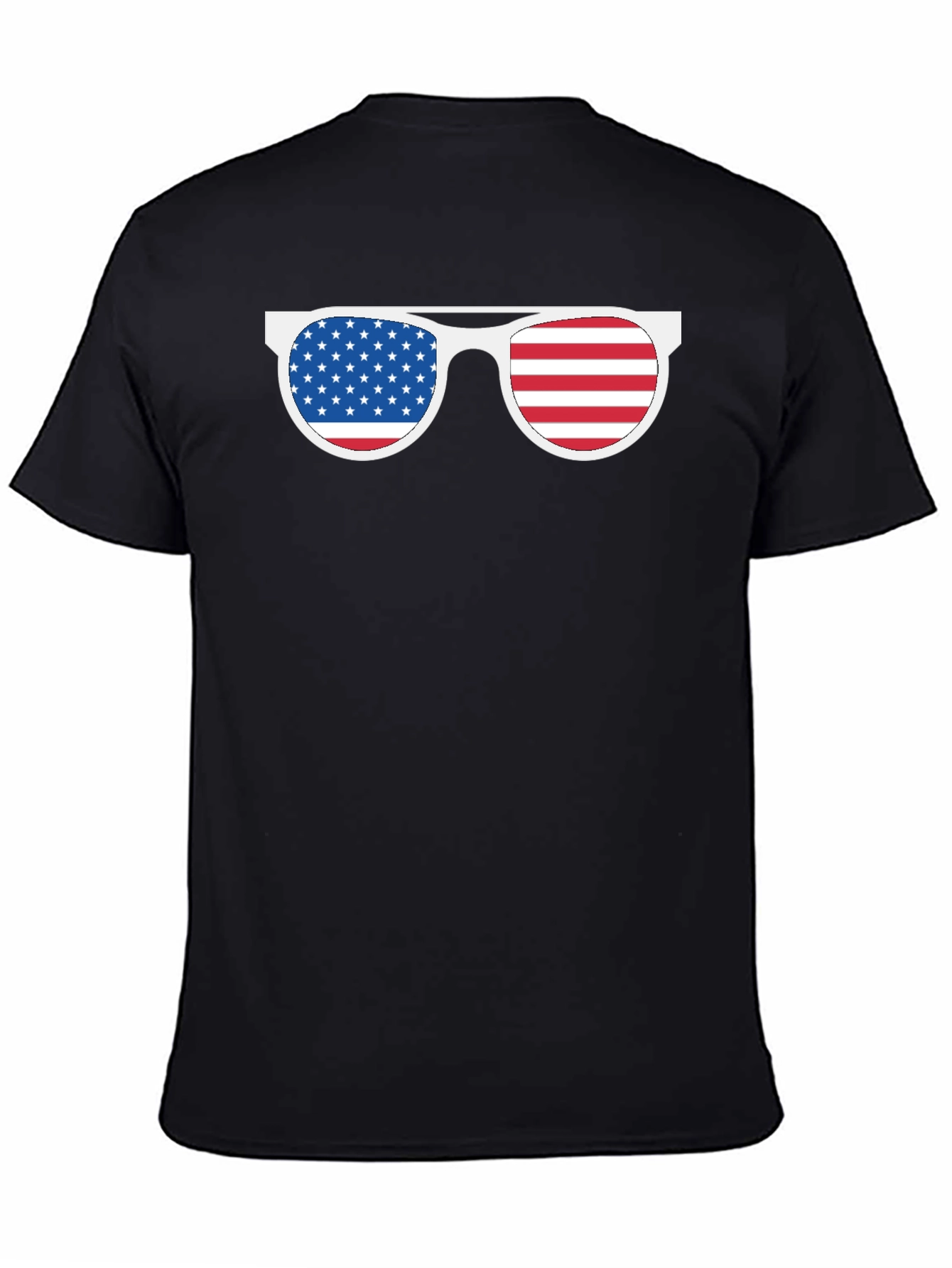 American Flag Sunglasses Graphic T-Shirt