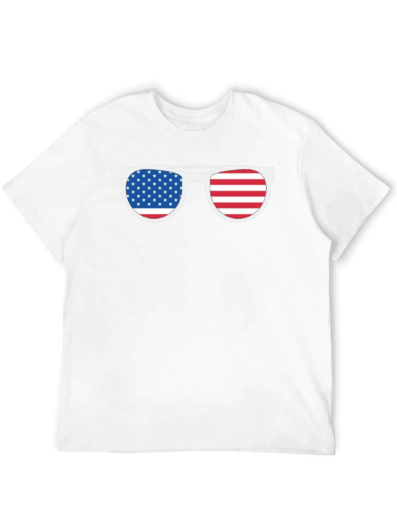 American Flag Sunglasses Graphic T-Shirt