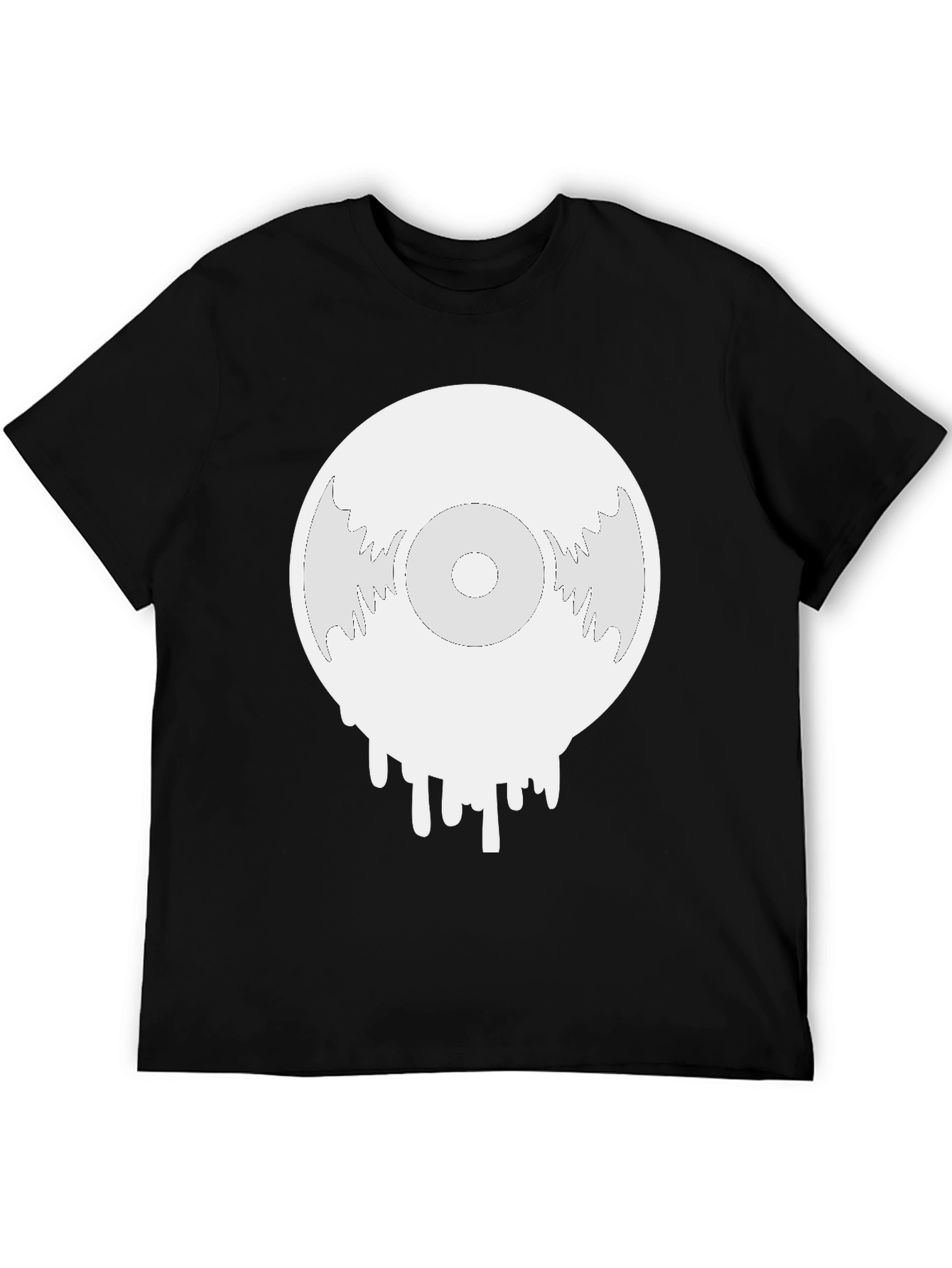 Melting Vinyl Record Graphic T-Shirt
