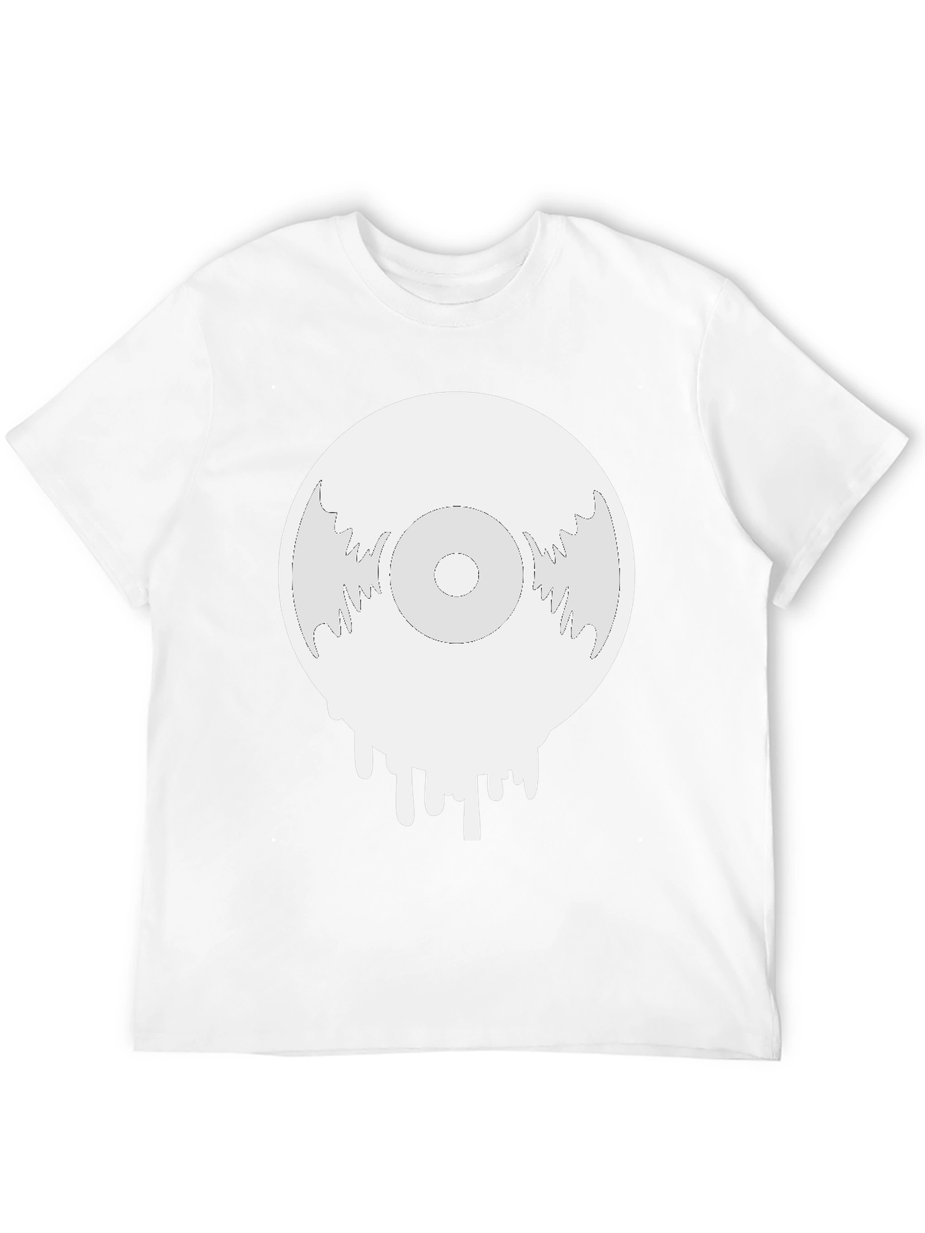 Melting Vinyl Record Graphic T-Shirt