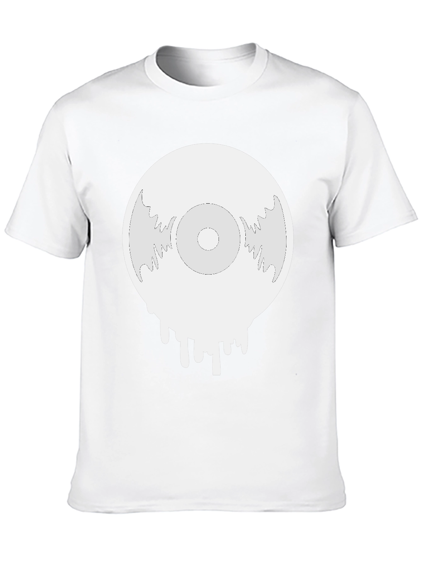Melting Vinyl Record Graphic T-Shirt