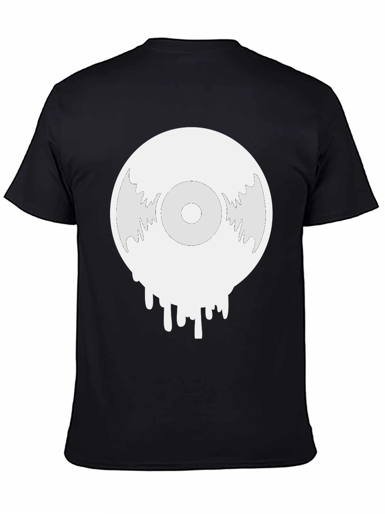 Melting Vinyl Record Graphic T-Shirt