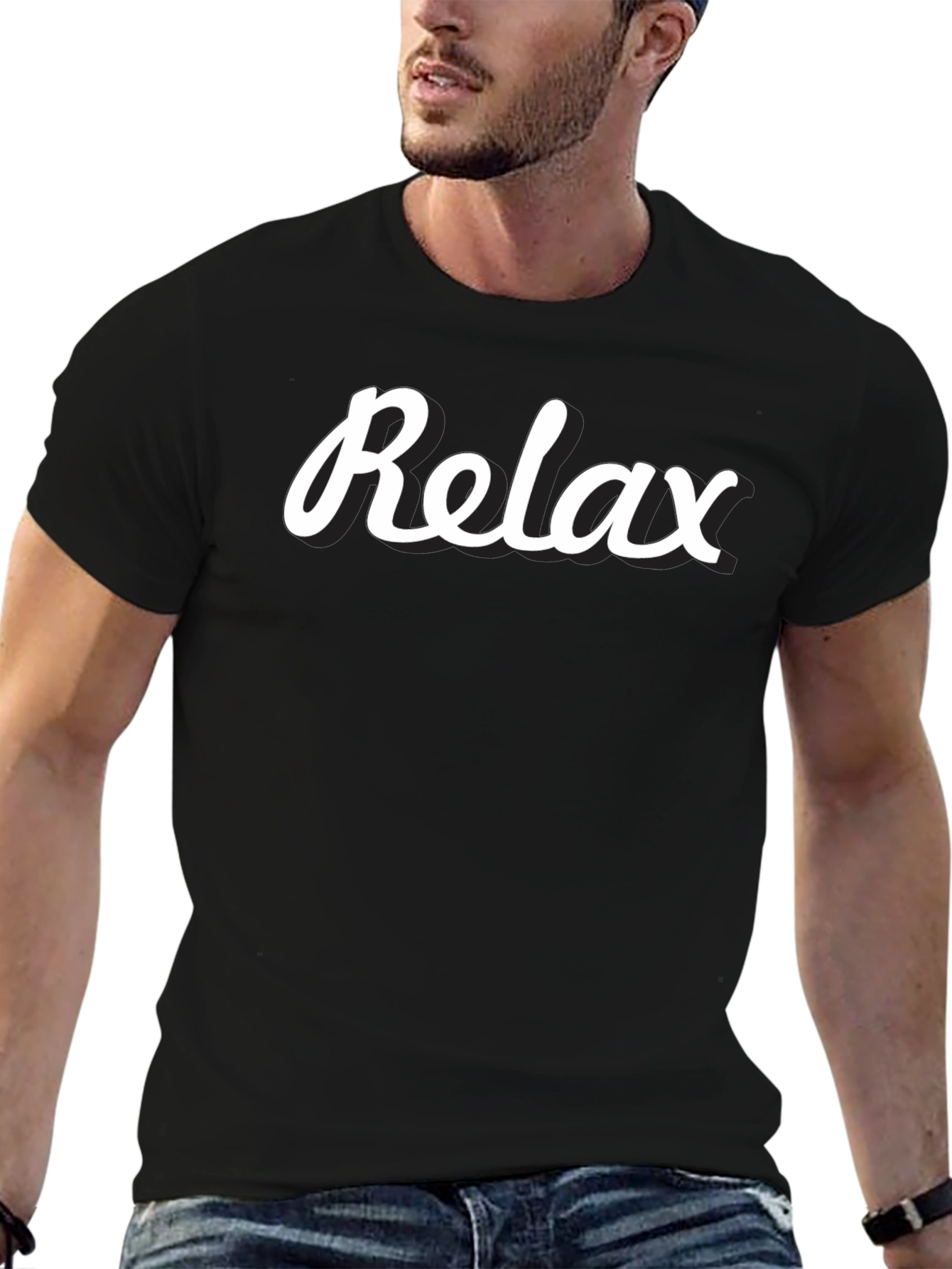 Relax T-Shirt - Black Casual Tee