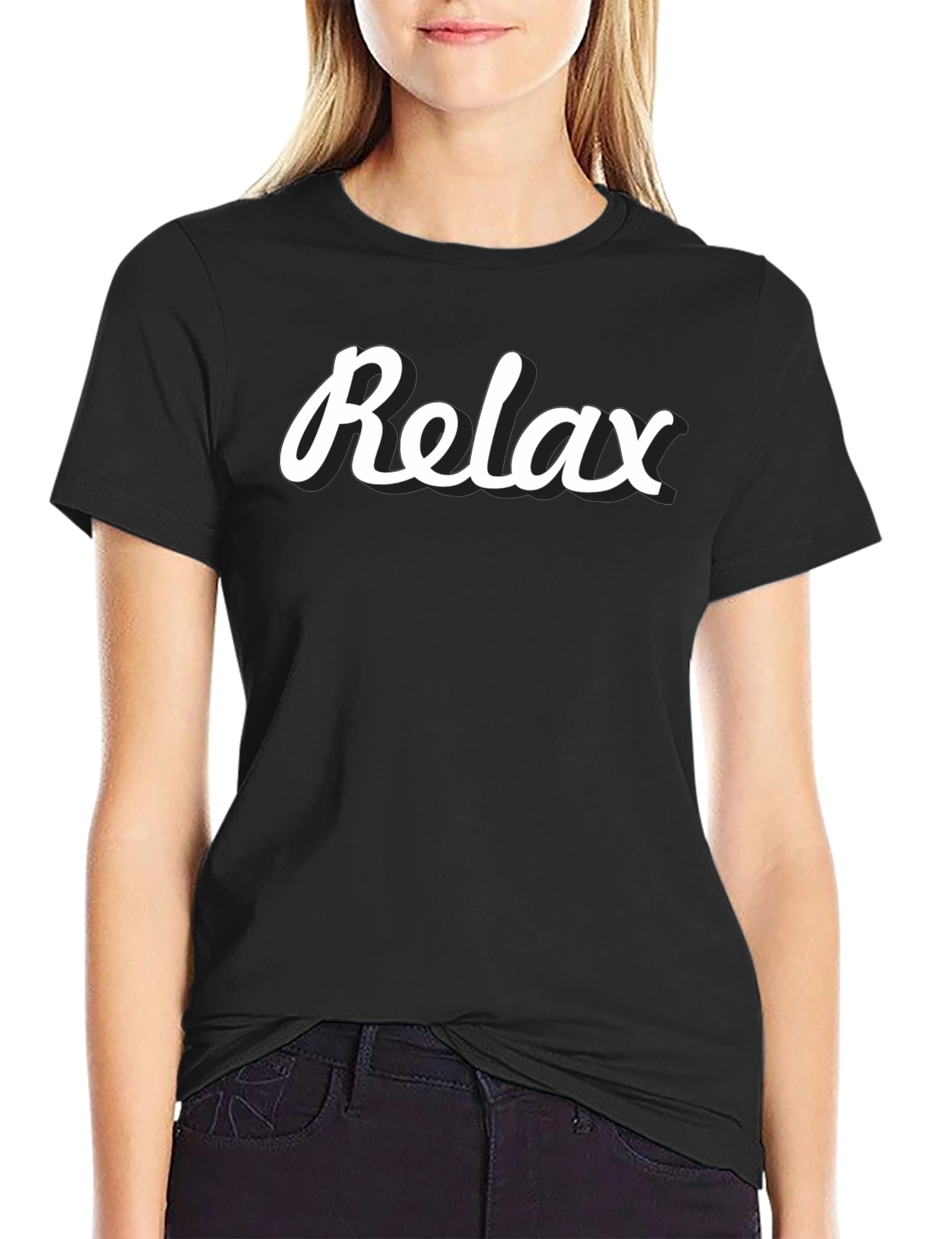 Relax T-Shirt - Black Casual Tee