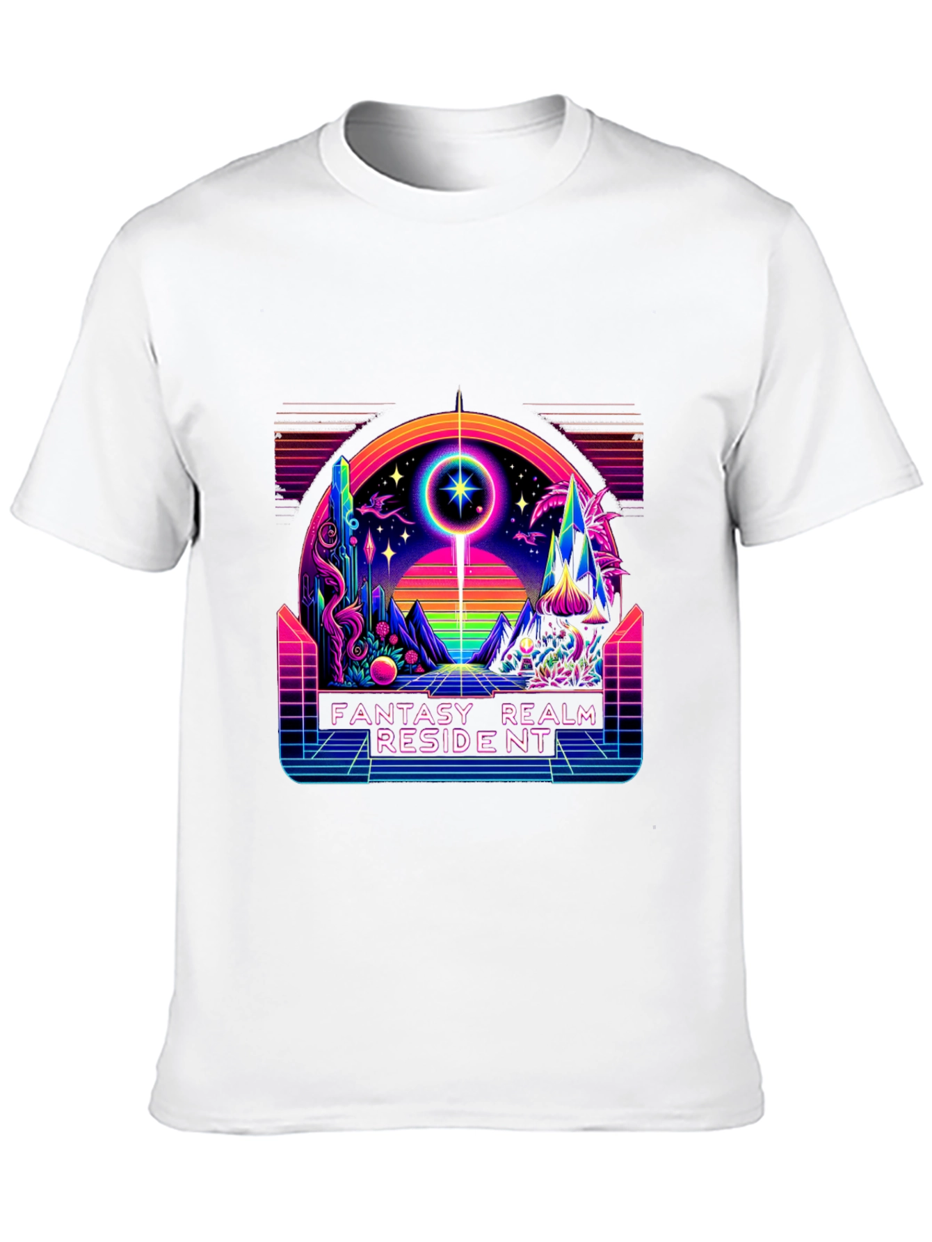 Fantasy Realm Resident Graphic Tee - Black