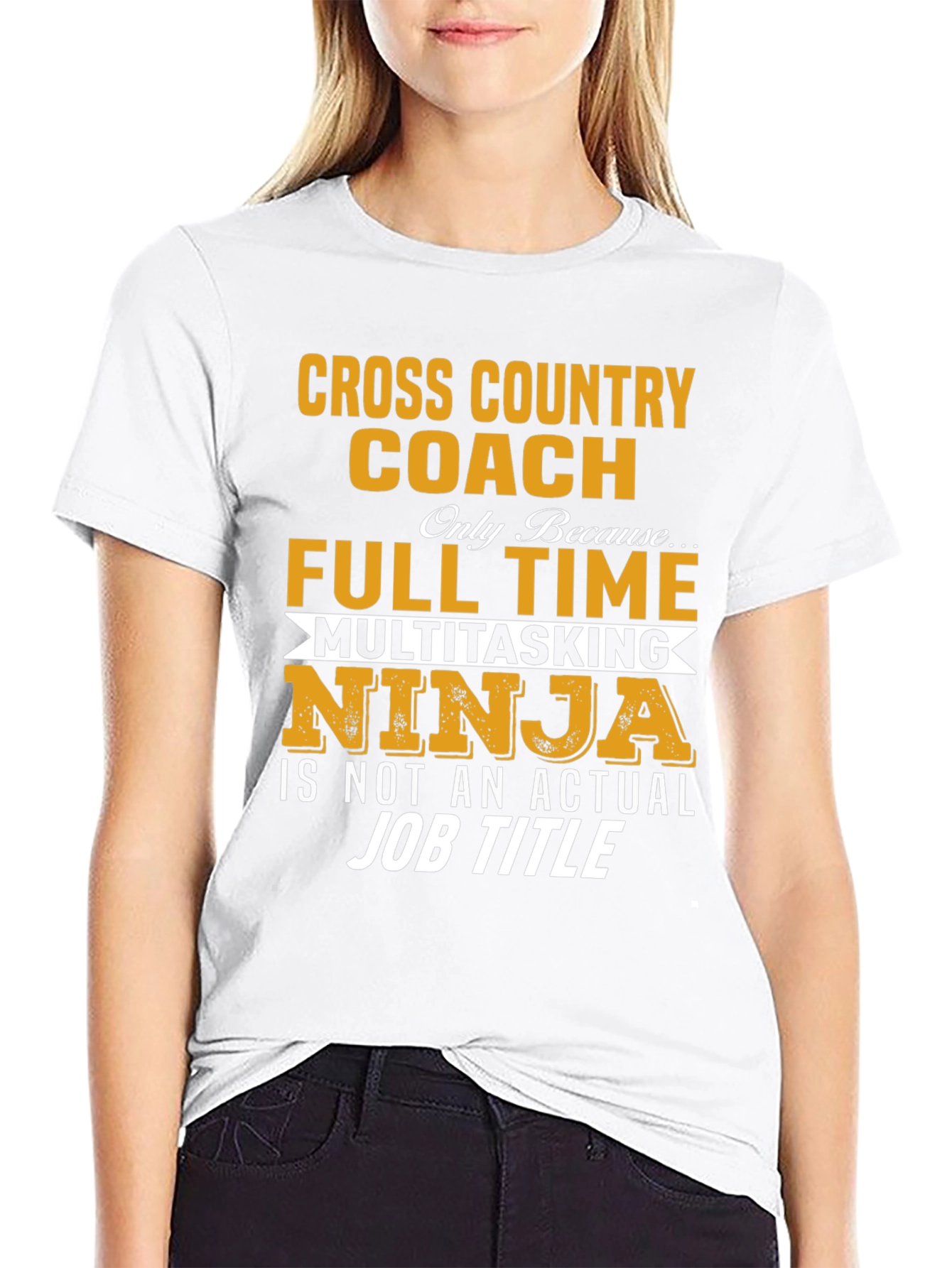 Cross Country Coach T-Shirt Multitasking Ninja Job Title