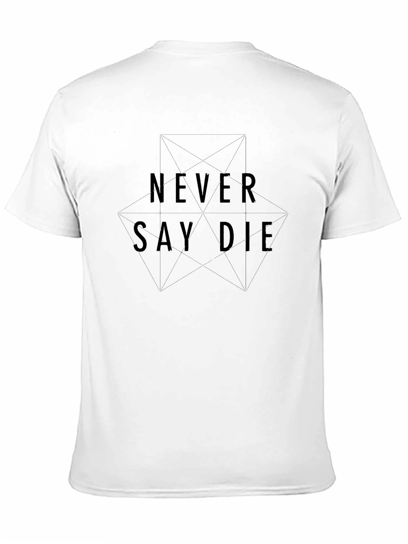 Never Say Die Graphic Tee - Black