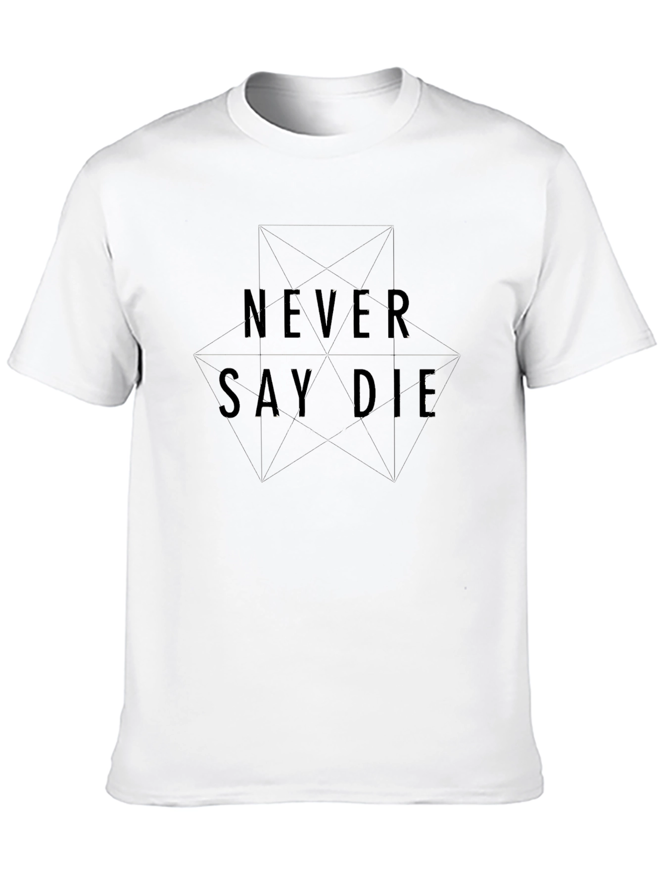 Never Say Die Graphic Tee - Black