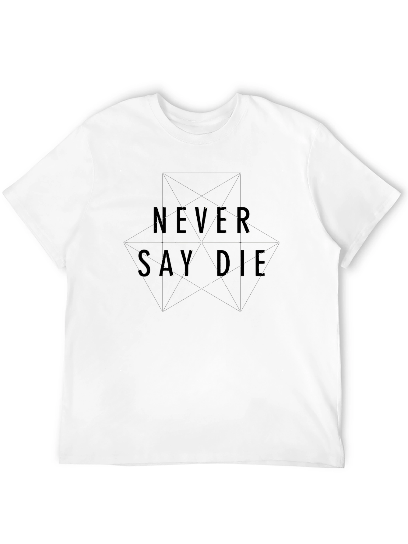 Never Say Die Graphic Tee - Black