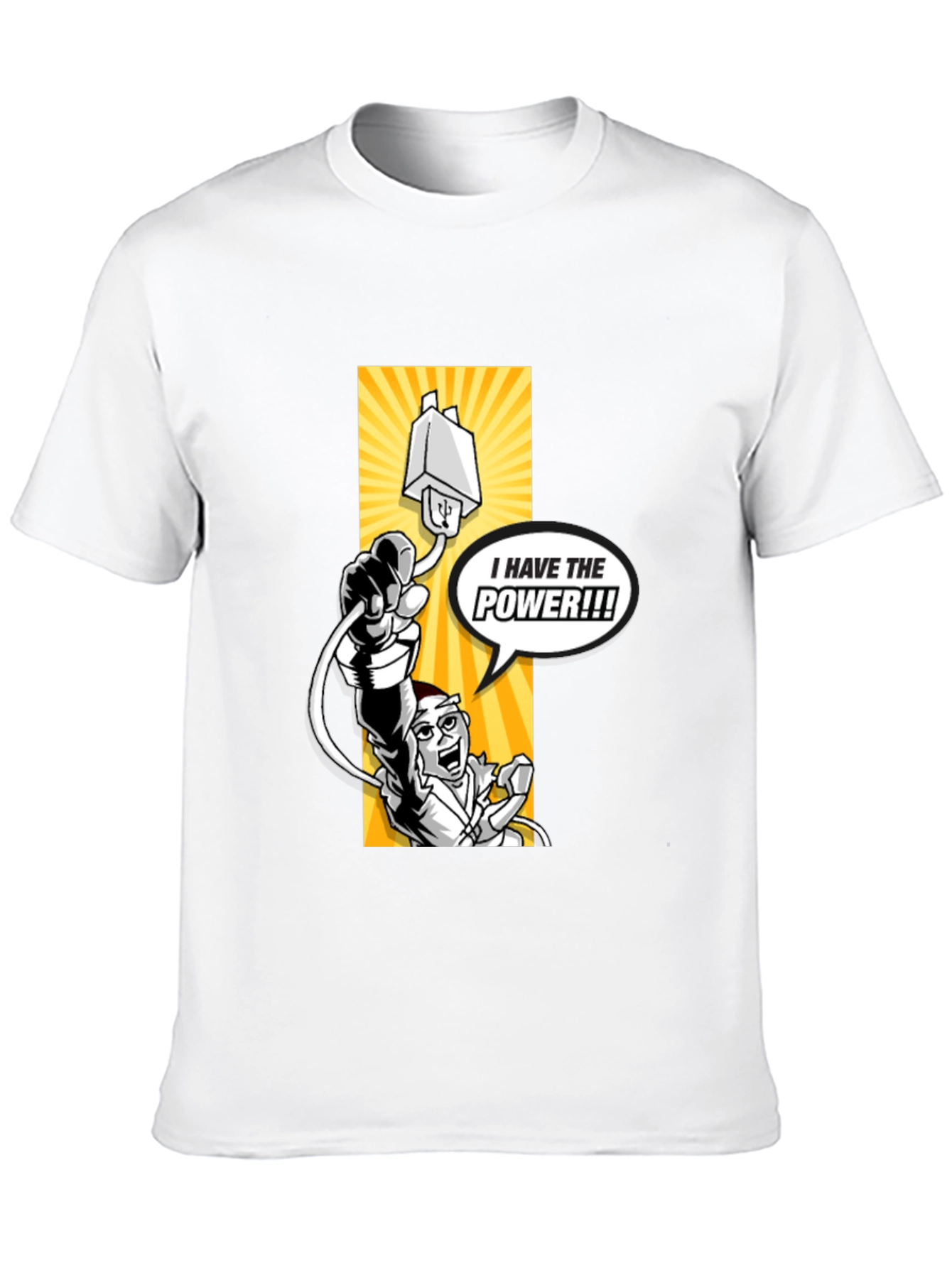 I Have the Power! Graphic Black T-Shirt