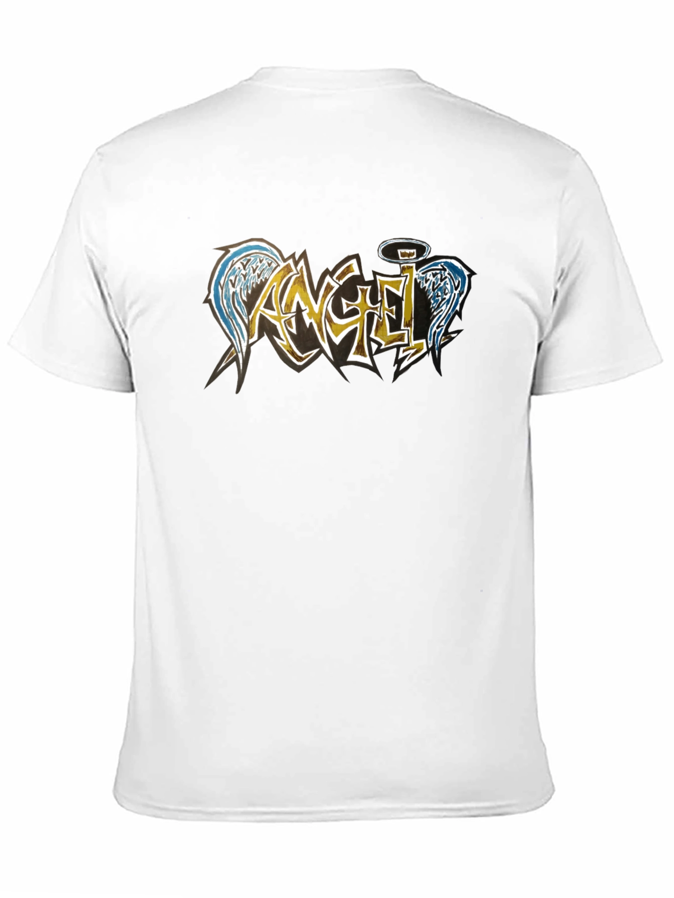 Angel Wings Graphic Tee - Mens Black T-Shirt