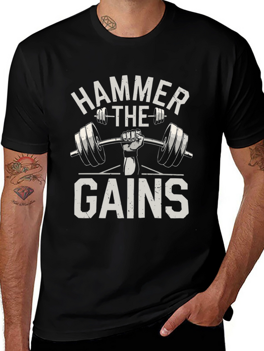 Hammer The Gains Weightlifting T-Shirt
