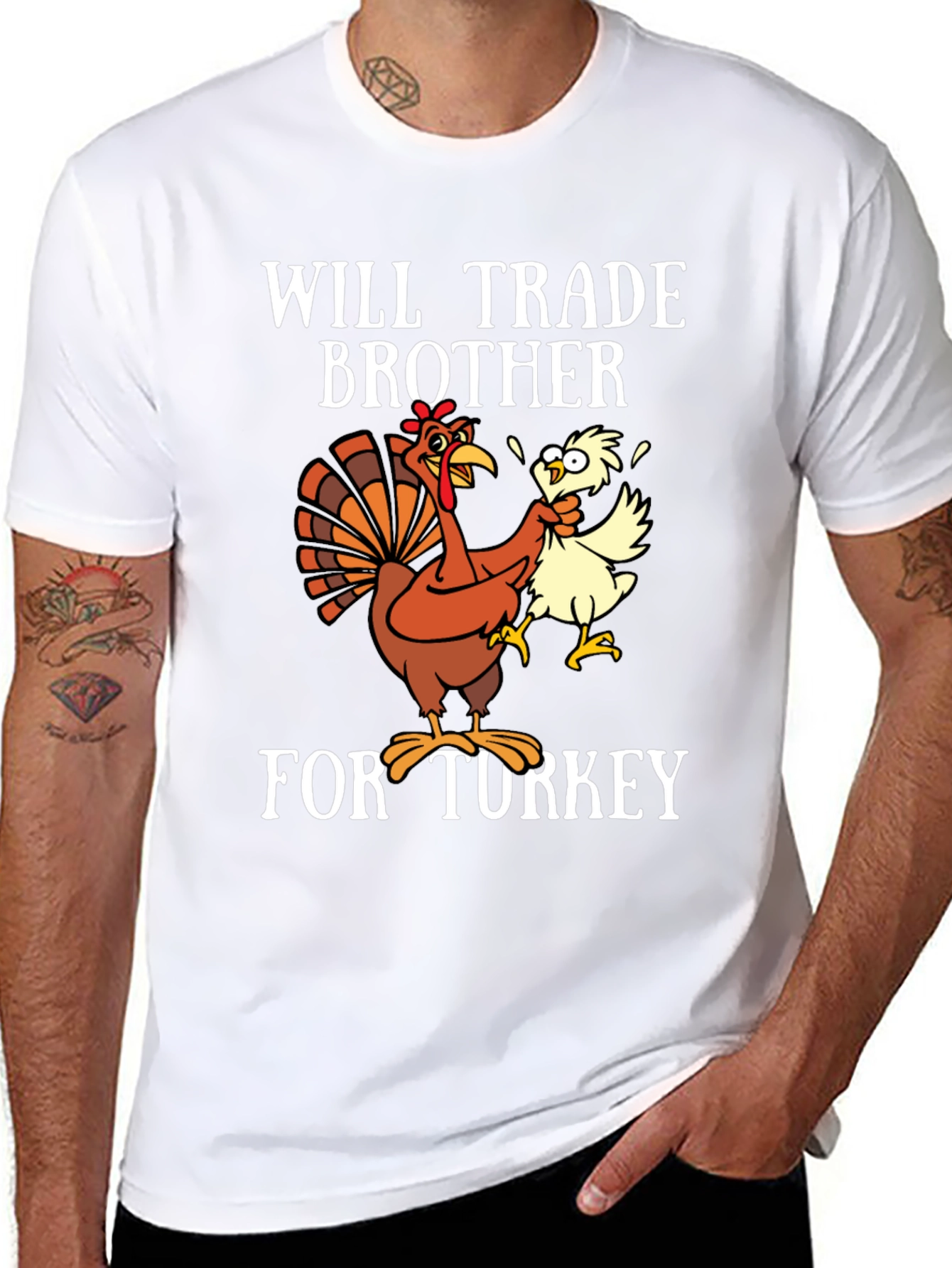 Will Trade Brother for Turkey Graphic T-Shirt