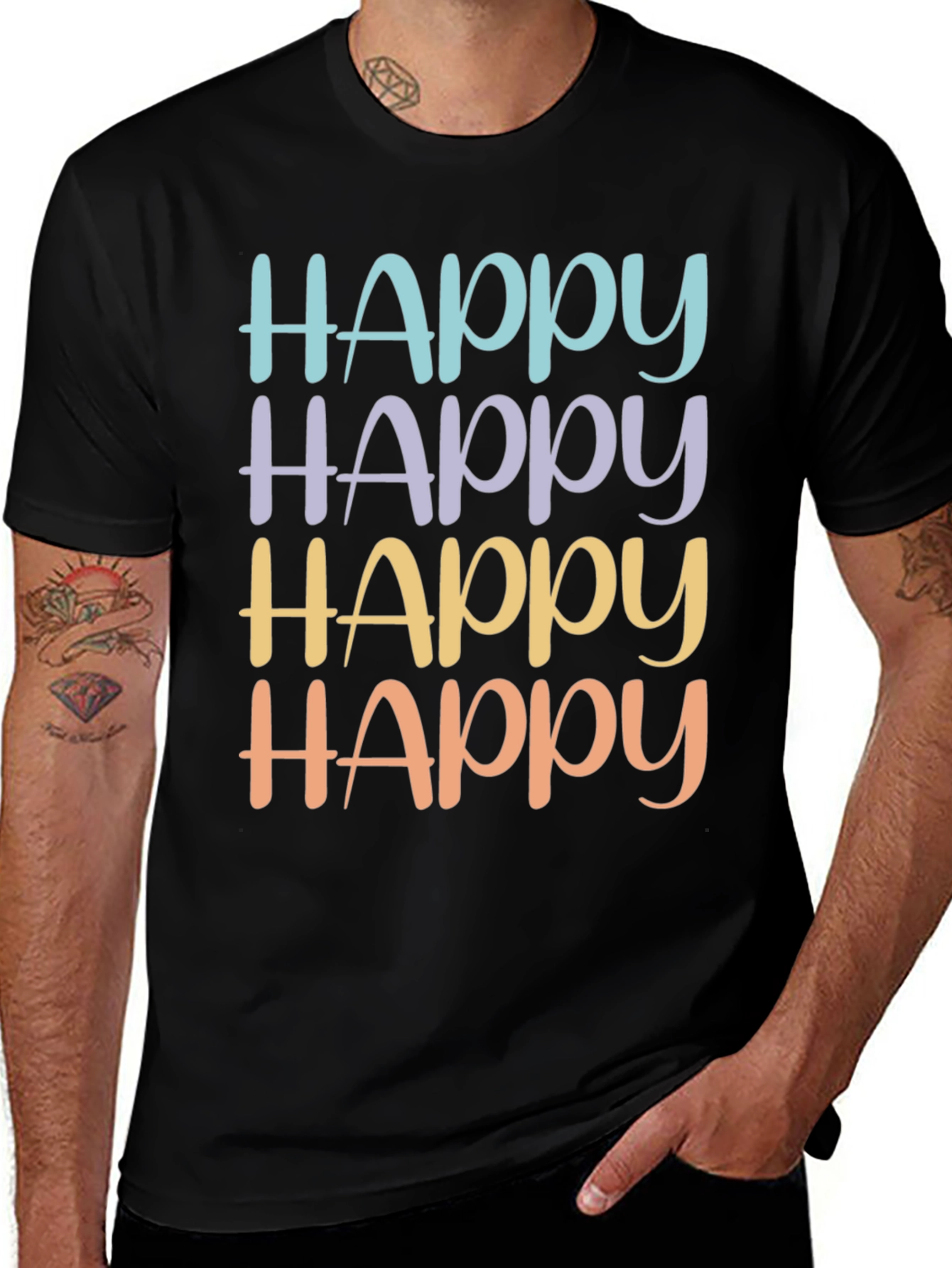 Happy Easter Graphic Tee - Soft Cotton Blend