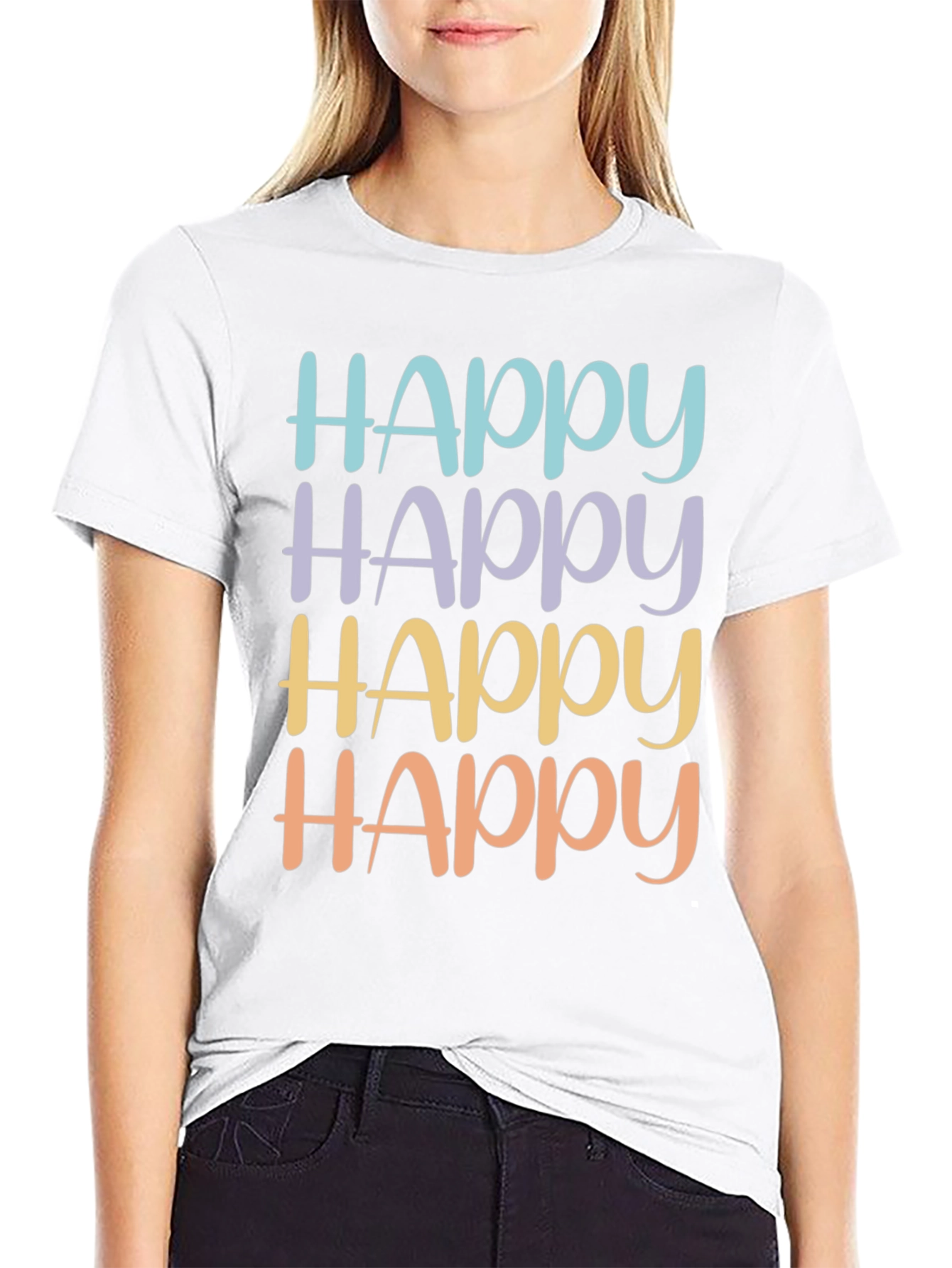 Happy Easter Graphic Tee - Soft Cotton Blend