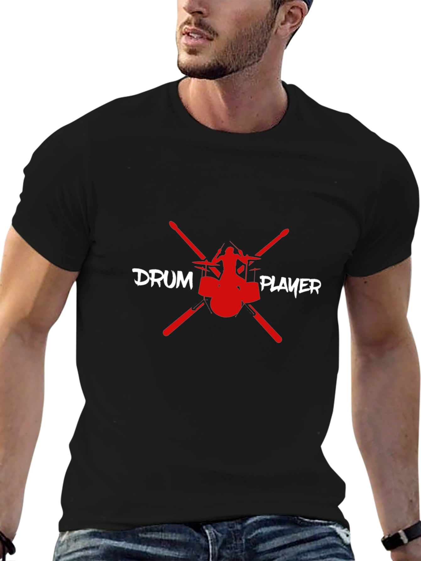 Drum Player Graphic Tee - Musician T-Shirt
