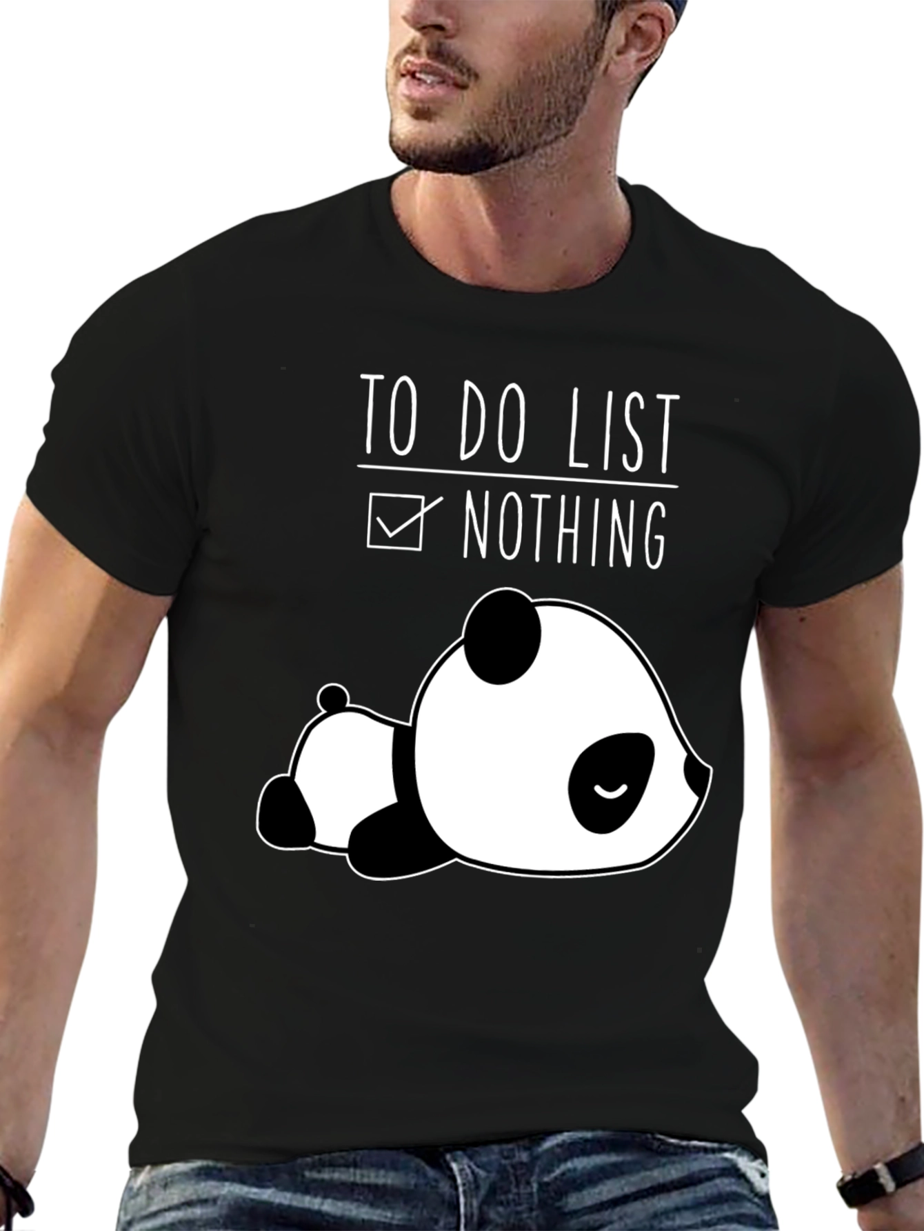 Lazy Panda To-Do List Graphic Tee
