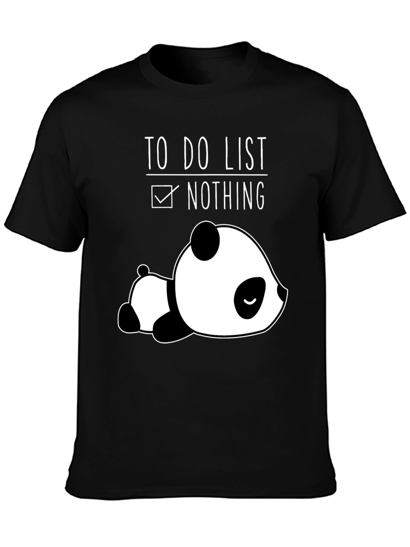 Lazy Panda To-Do List Graphic Tee