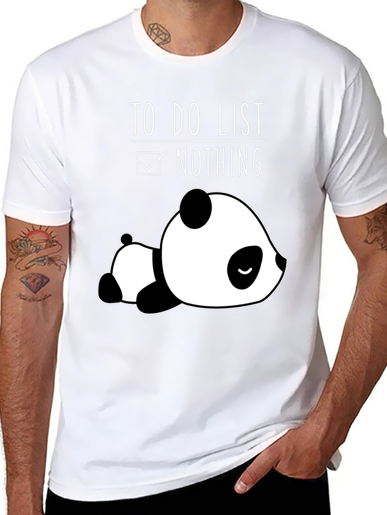 Lazy Panda To-Do List Graphic Tee