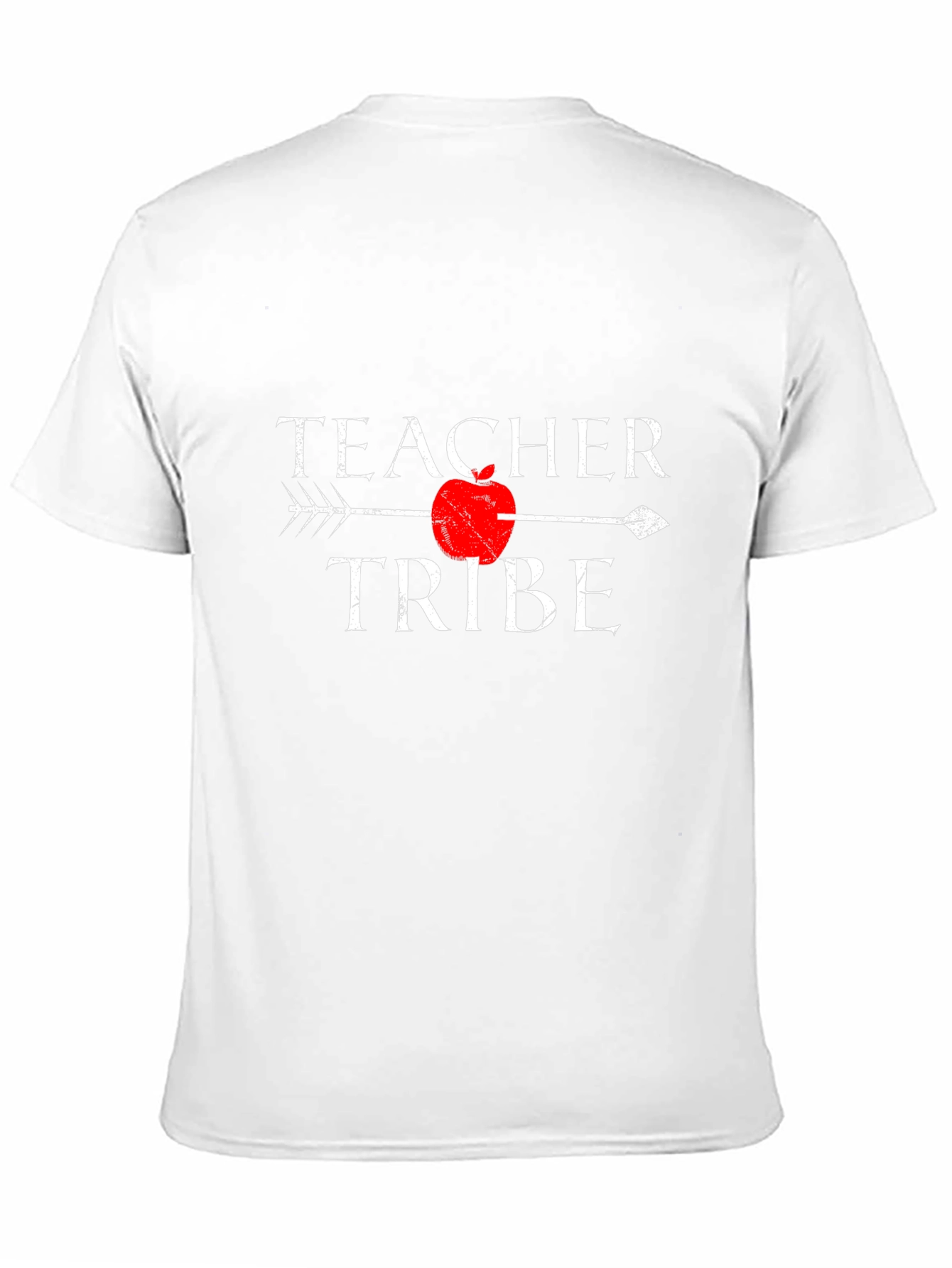 Teacher Tribe T-Shirt with Arrow and Apple