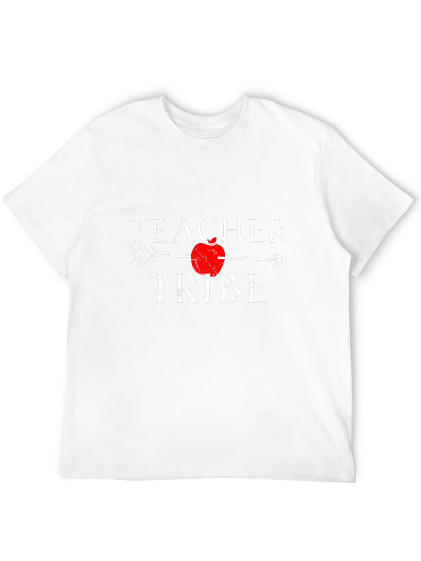 Teacher Tribe T-Shirt with Arrow and Apple