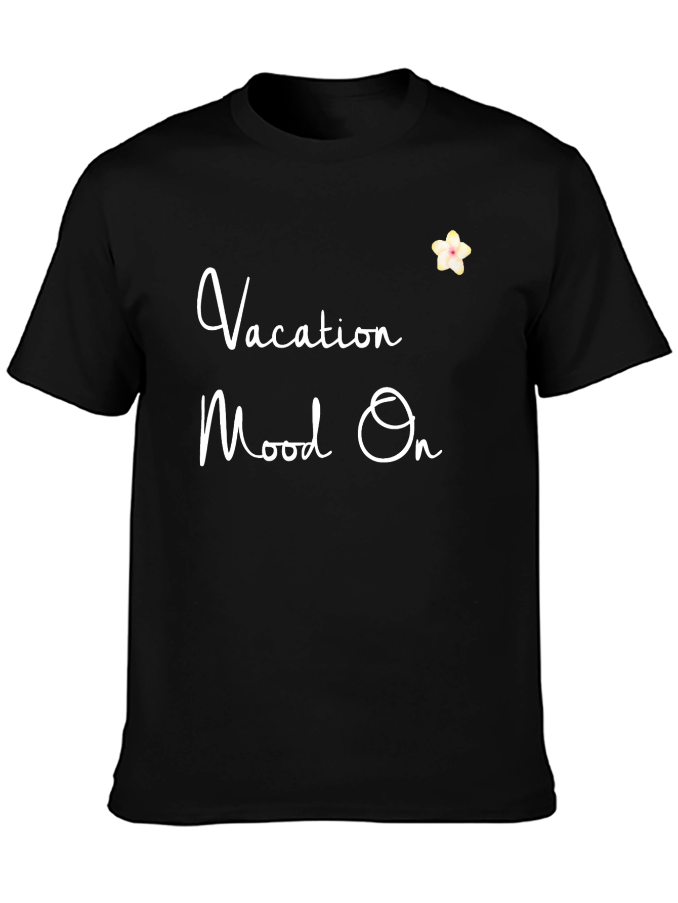 Vacation Mode On Graphic T-Shirt - Black