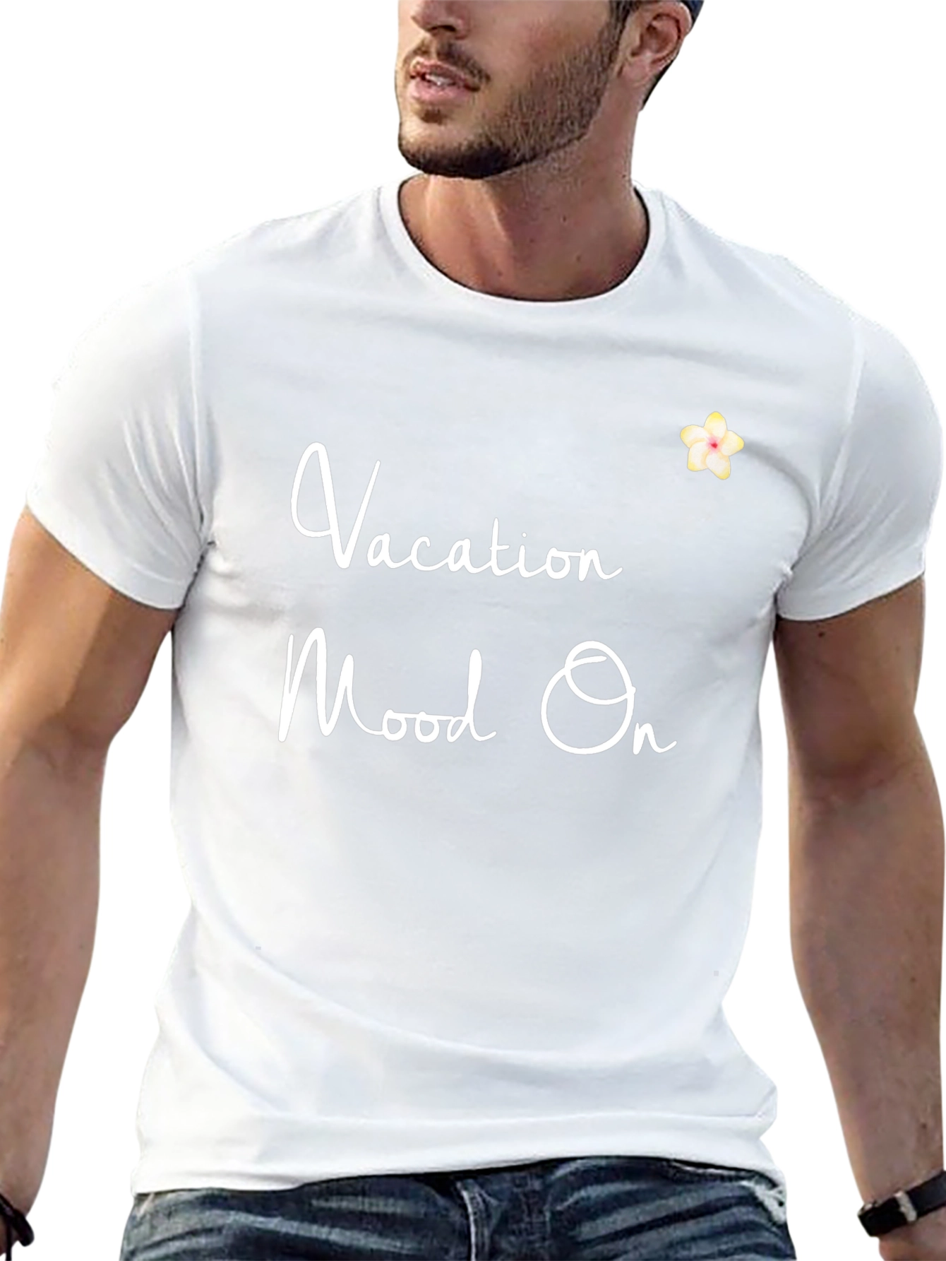 Vacation Mode On Graphic T-Shirt - Black