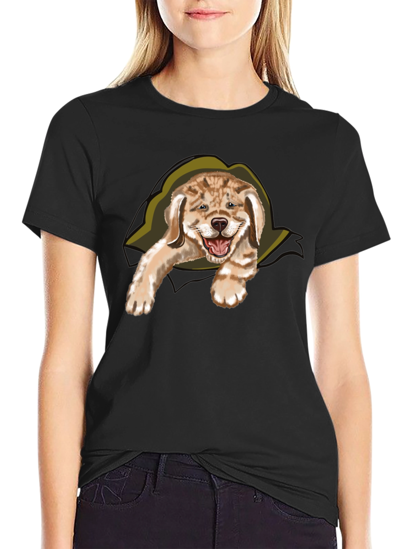 Dog Peek-a-Boo T-Shirt