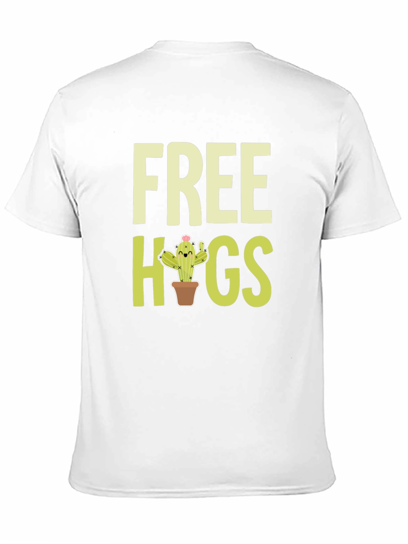Free Hugs Cactus Graphic T-Shirt