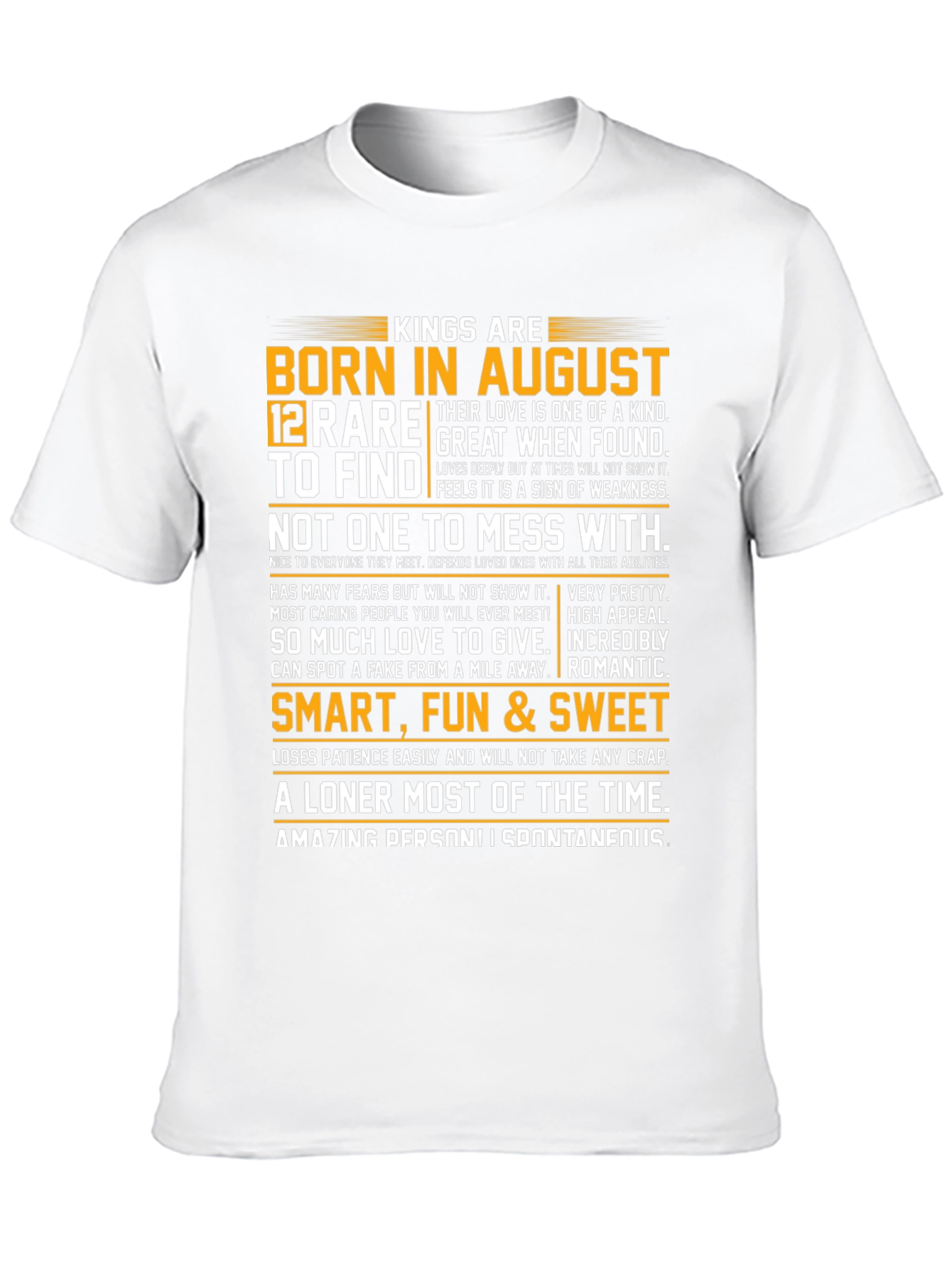 Kings Born in August Graphic Tee