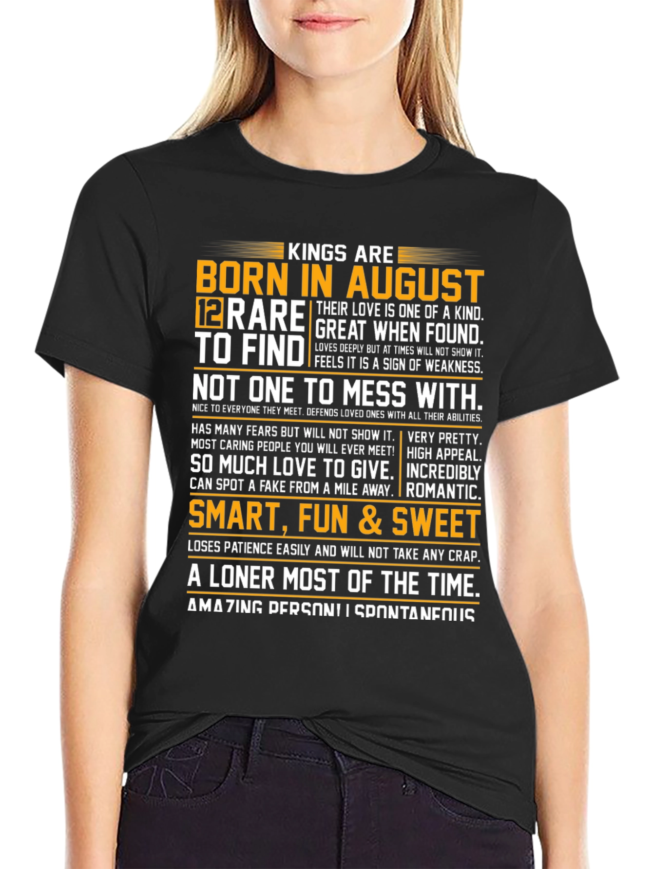 Kings Born in August Graphic Tee