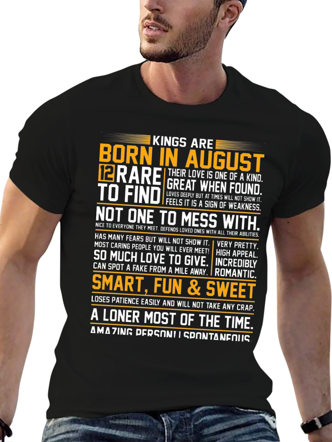Kings Born in August Graphic Tee